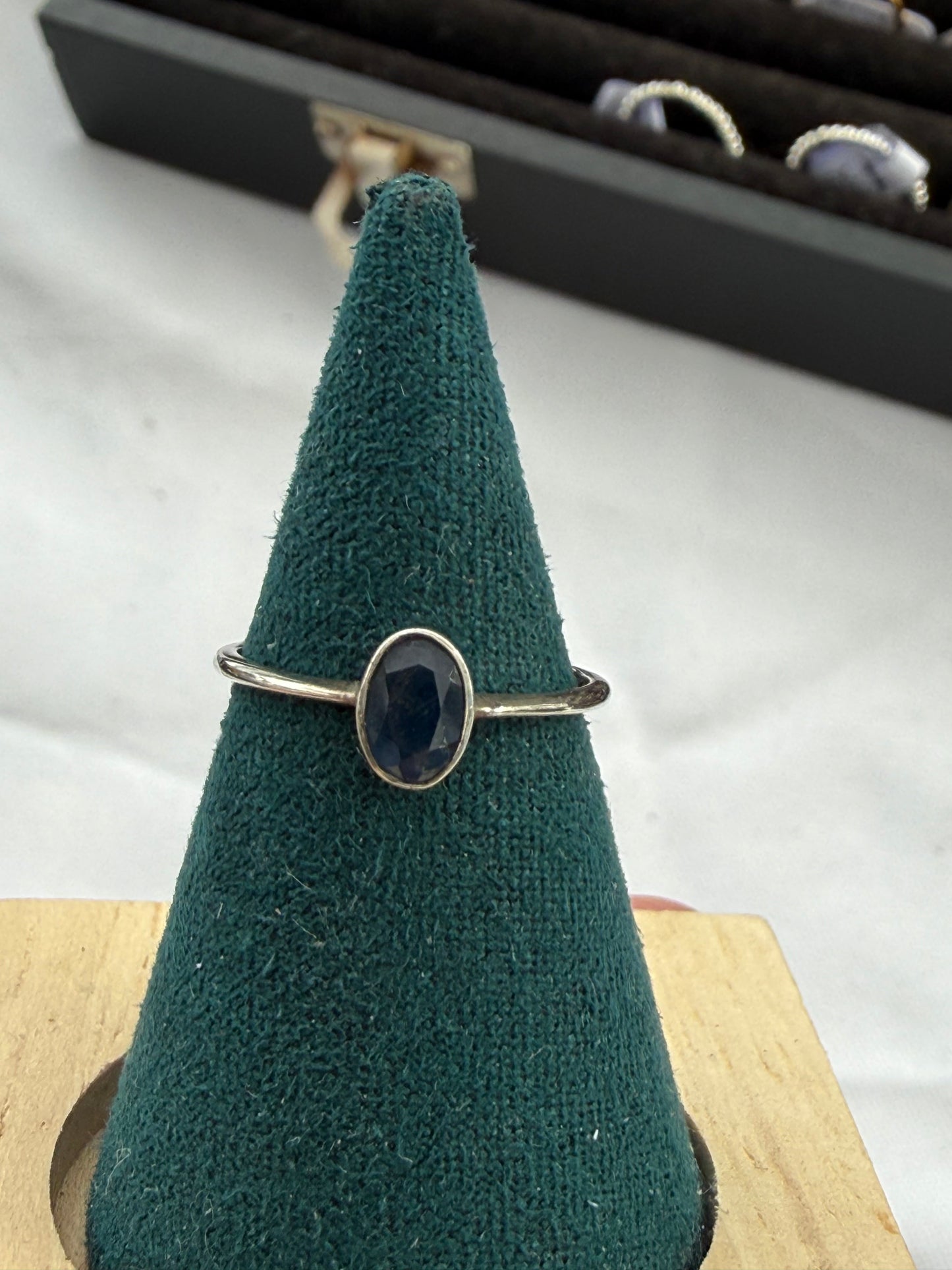💙 Sapphire Ring — The Wisdom of the Deep Blue, size 6 Crystal Wellness