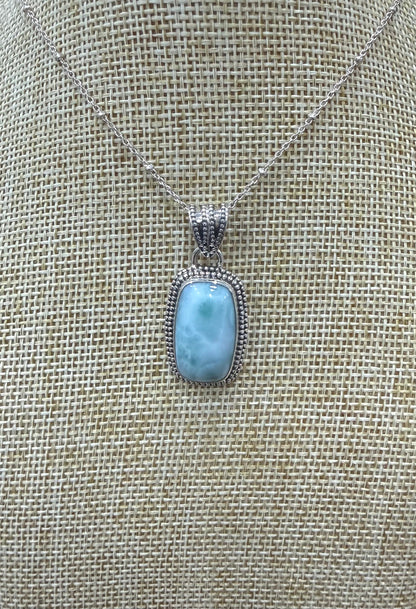Larimar 925 Sterling Silver Bracelet Crystal Wellness