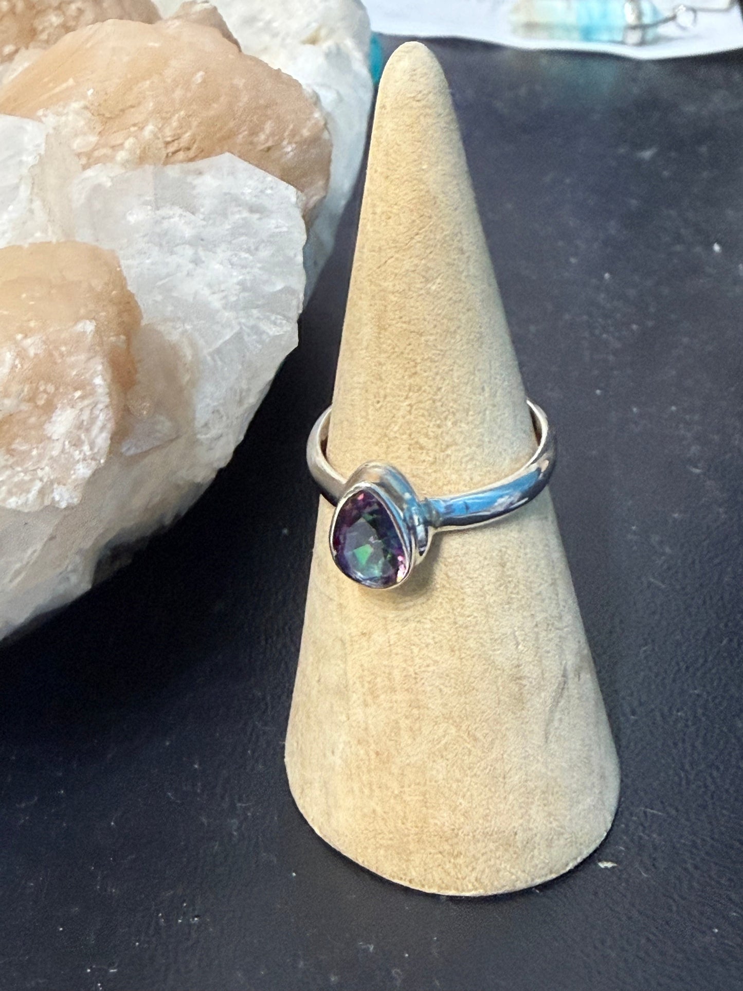 Mystic Topaz Ring, size 8 – Radiance of Transformation Crystal Wellness