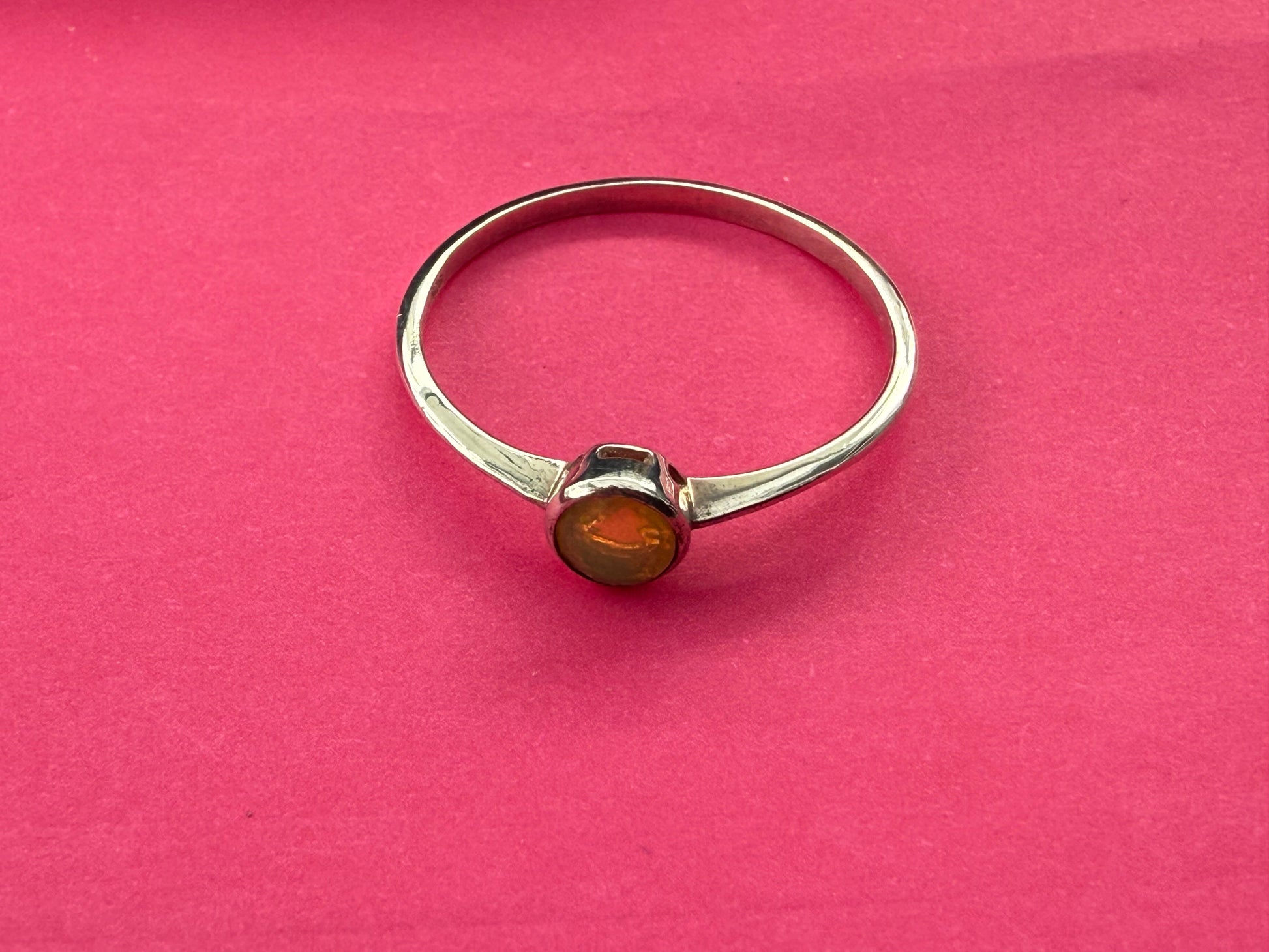 Ethiopian Opal Ring – A Stone of Inspiration, Intuition & Divine Light, size 8 Crystal Wellness