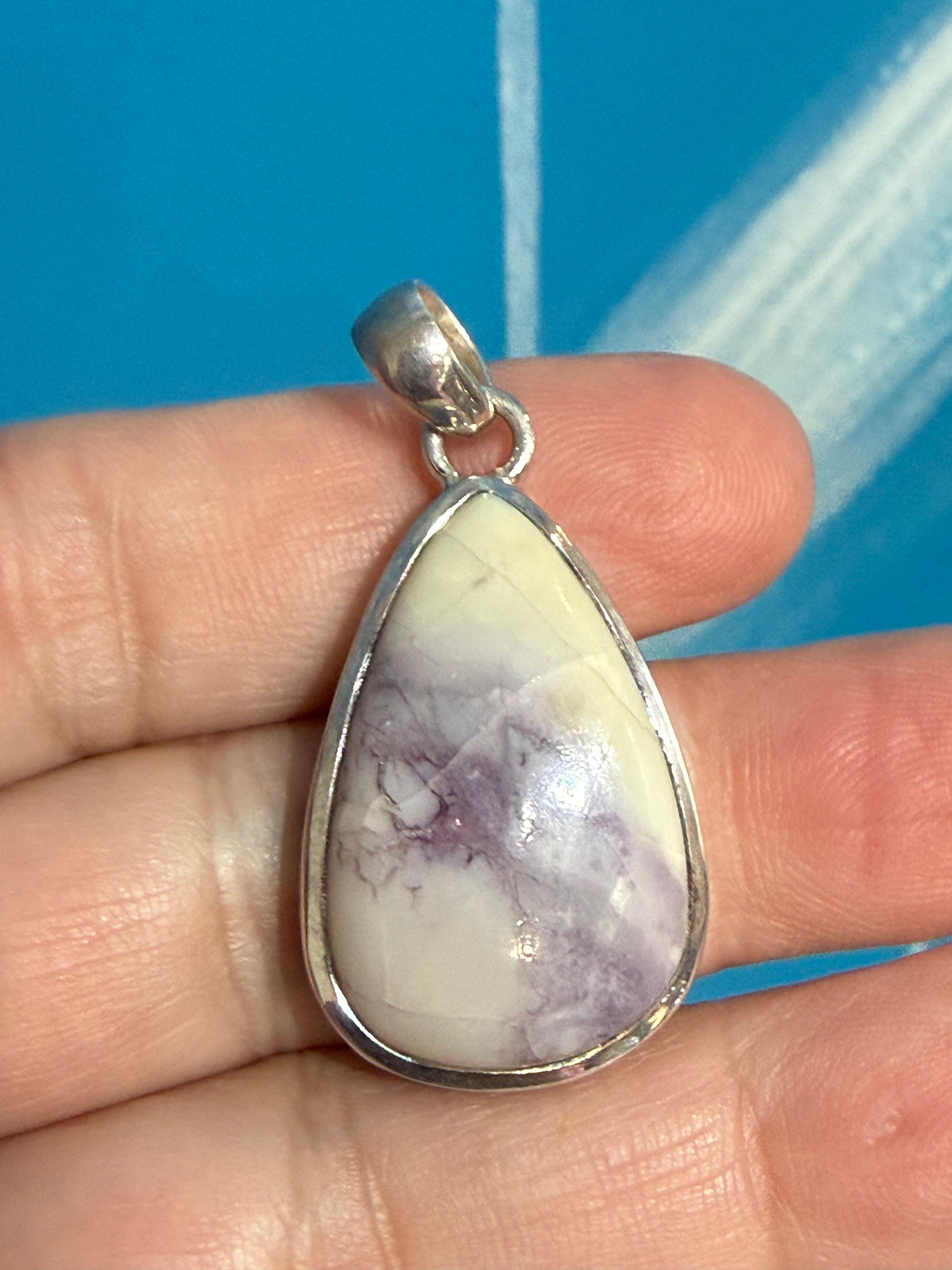 Tiffany Stone Pendant, 30mmx20mm Crystal Wellness