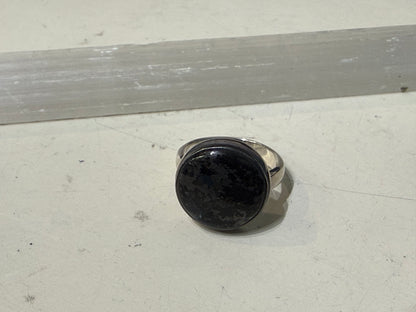 Nuummite Ring, size 8 – The Sorcerer’s Stone of Deep Protection