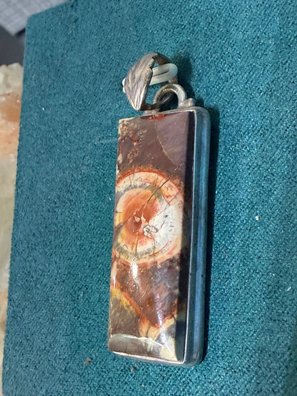 Mexican Bird’s Eye Pendant – Vision, Wisdom & Inner Guidance, 38mmx14mm Crystal Wellness