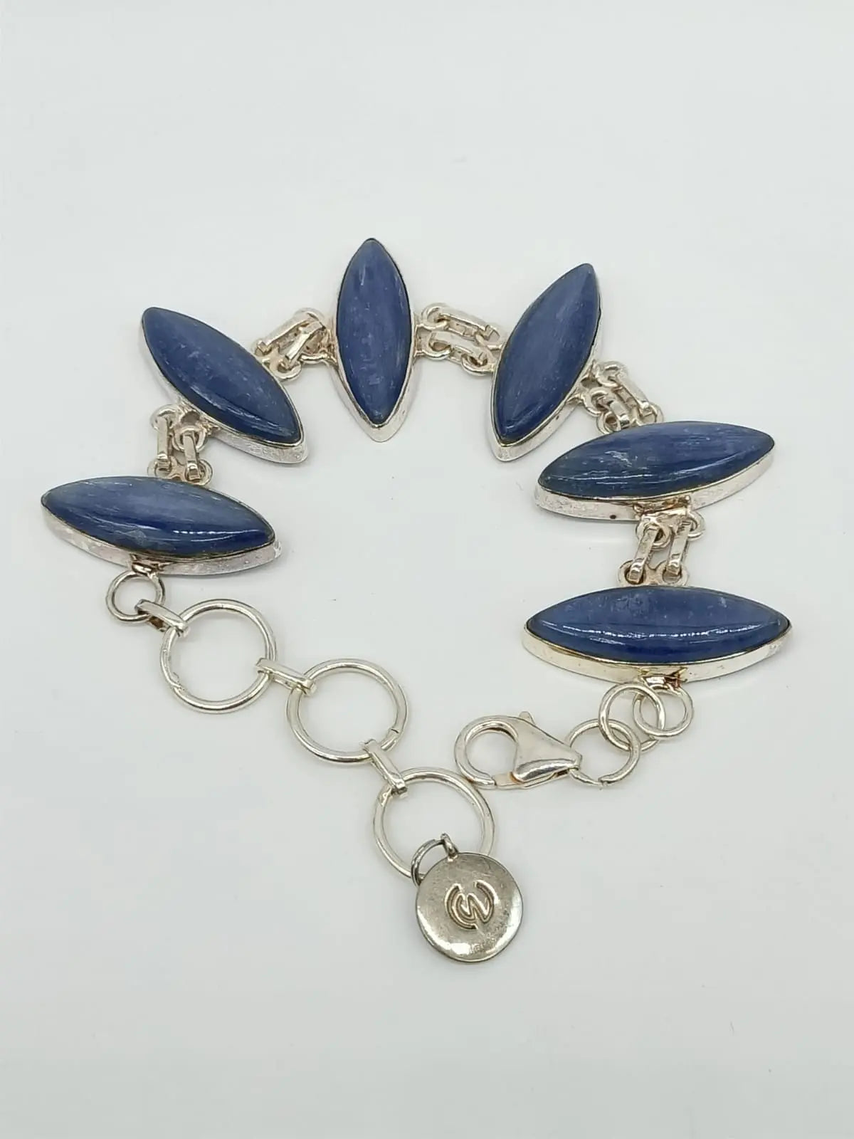 Blue Kyanite 925 Sterling Silver Bracelet