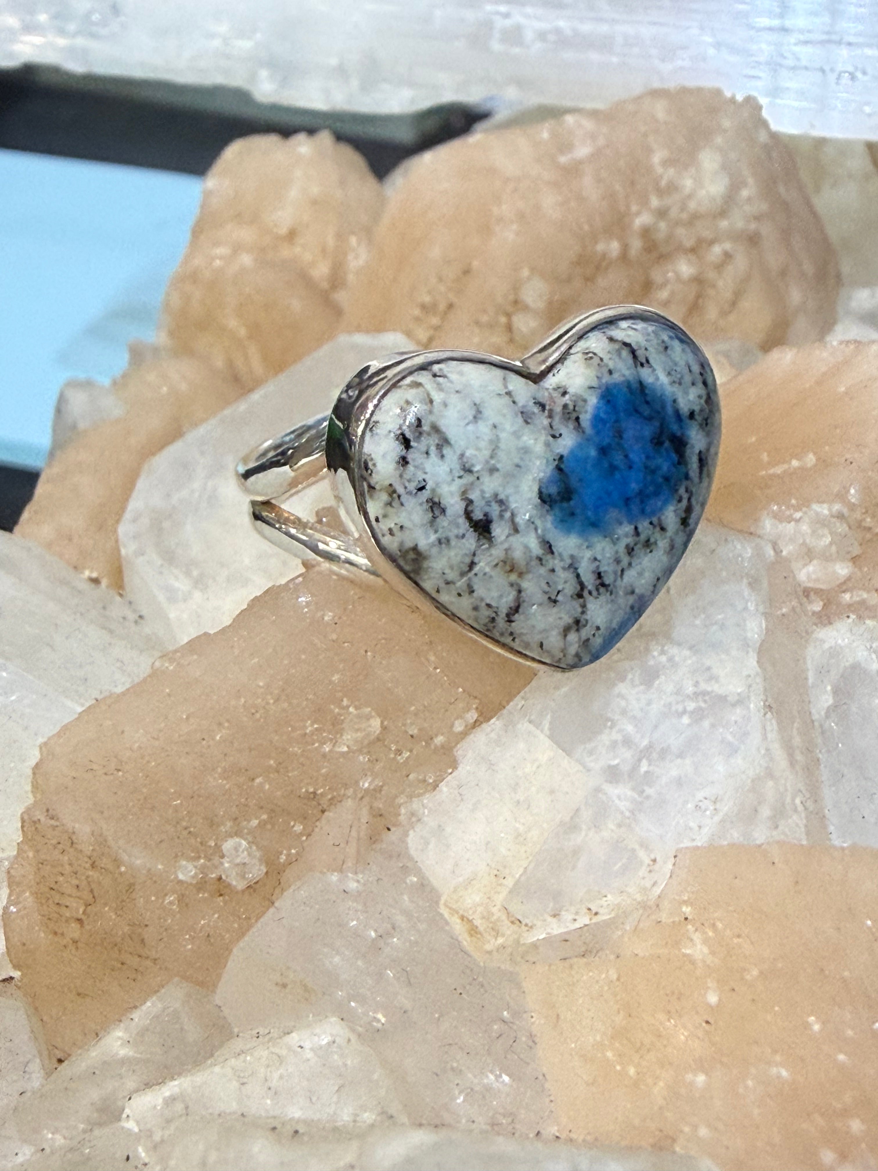 K2 Jasper Ring, size 9 – Intuition, Clarity & Higher Consciousness Crystal Wellness