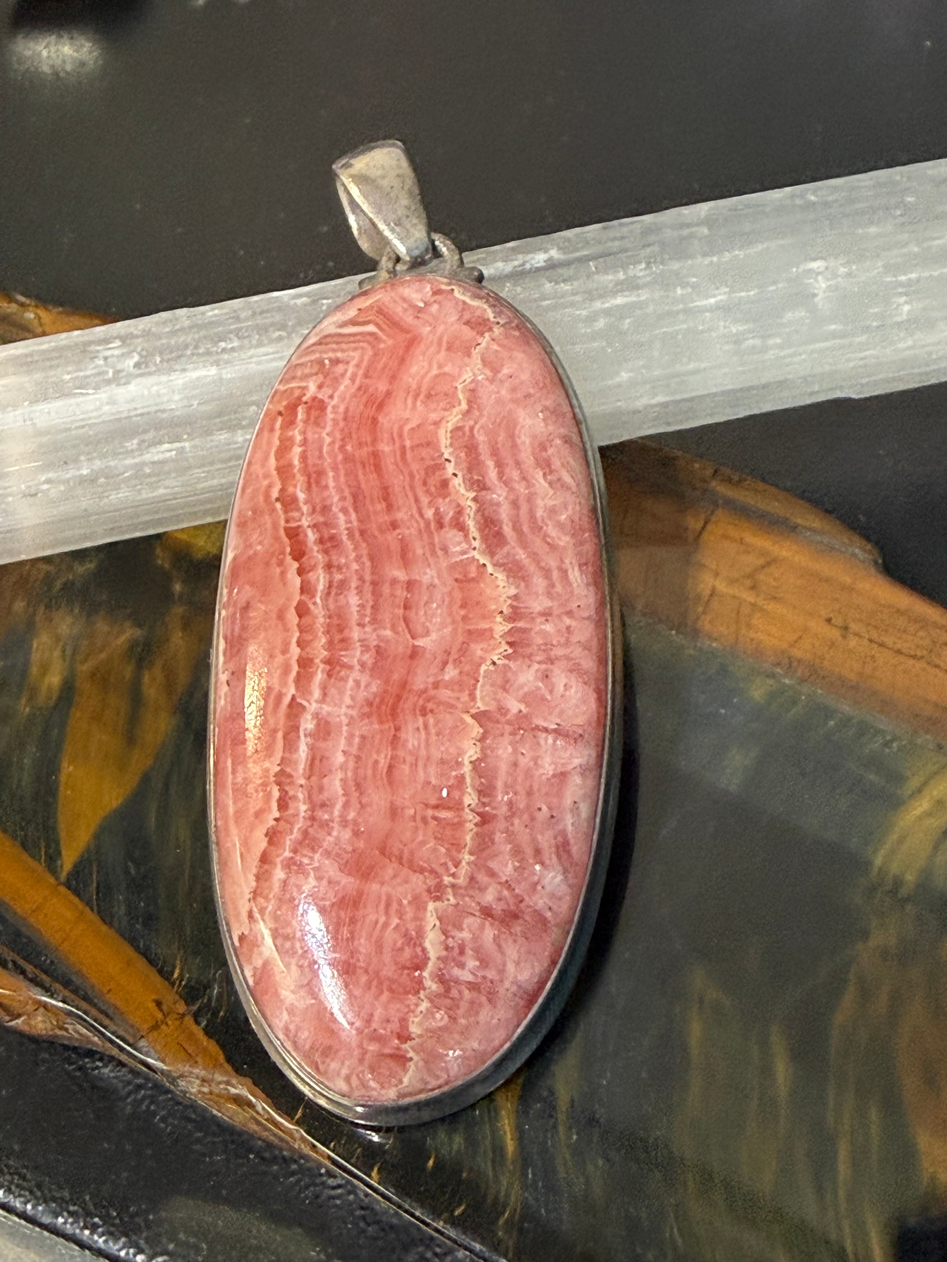 Rhodochrosite – Stone of Love & Emotional Healing, 64mmx29mm Crystal Wellness