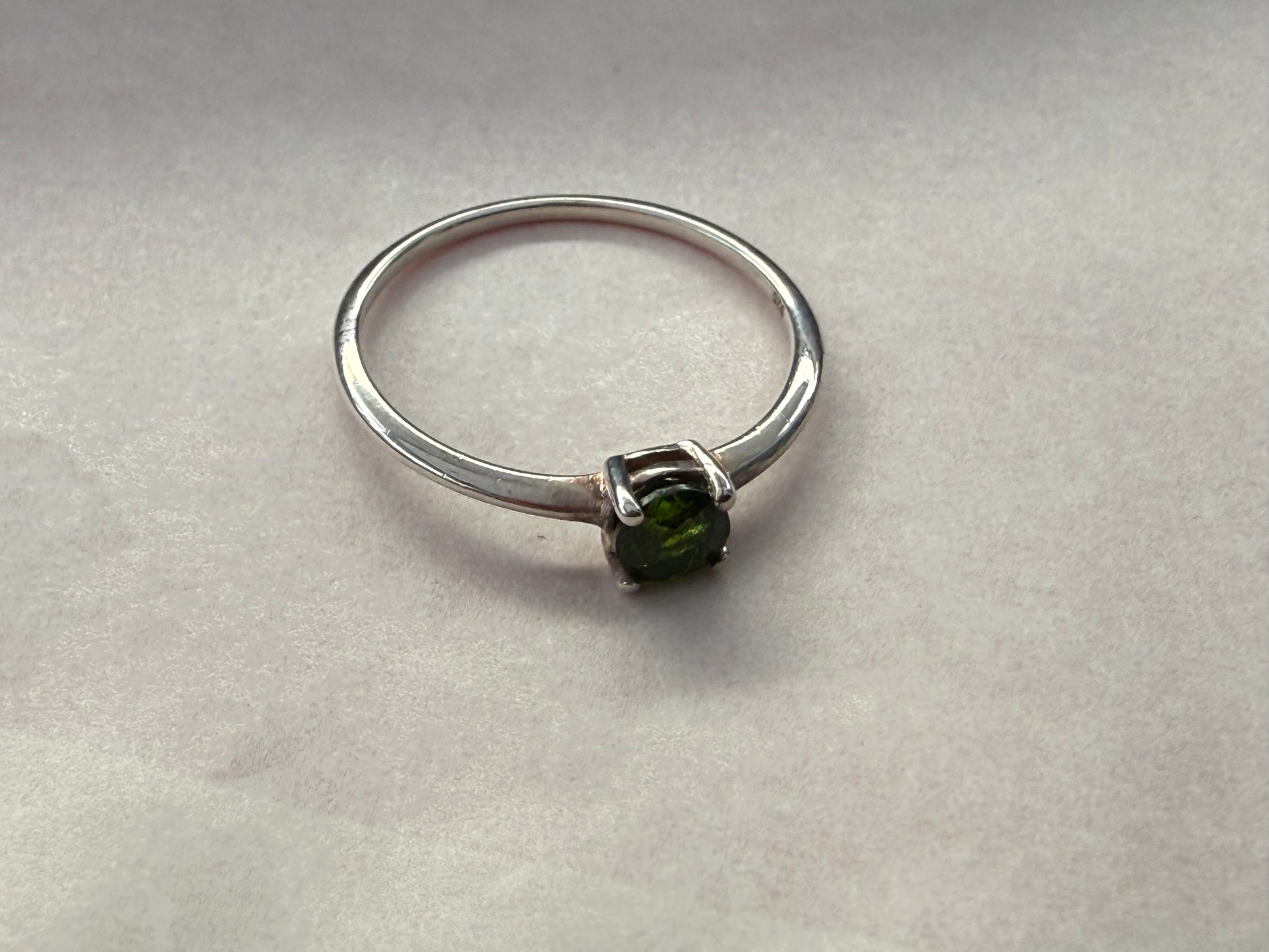 Diopside Ring – Heart Healing, Growth & Compassion, size 6 Crystal Wellness