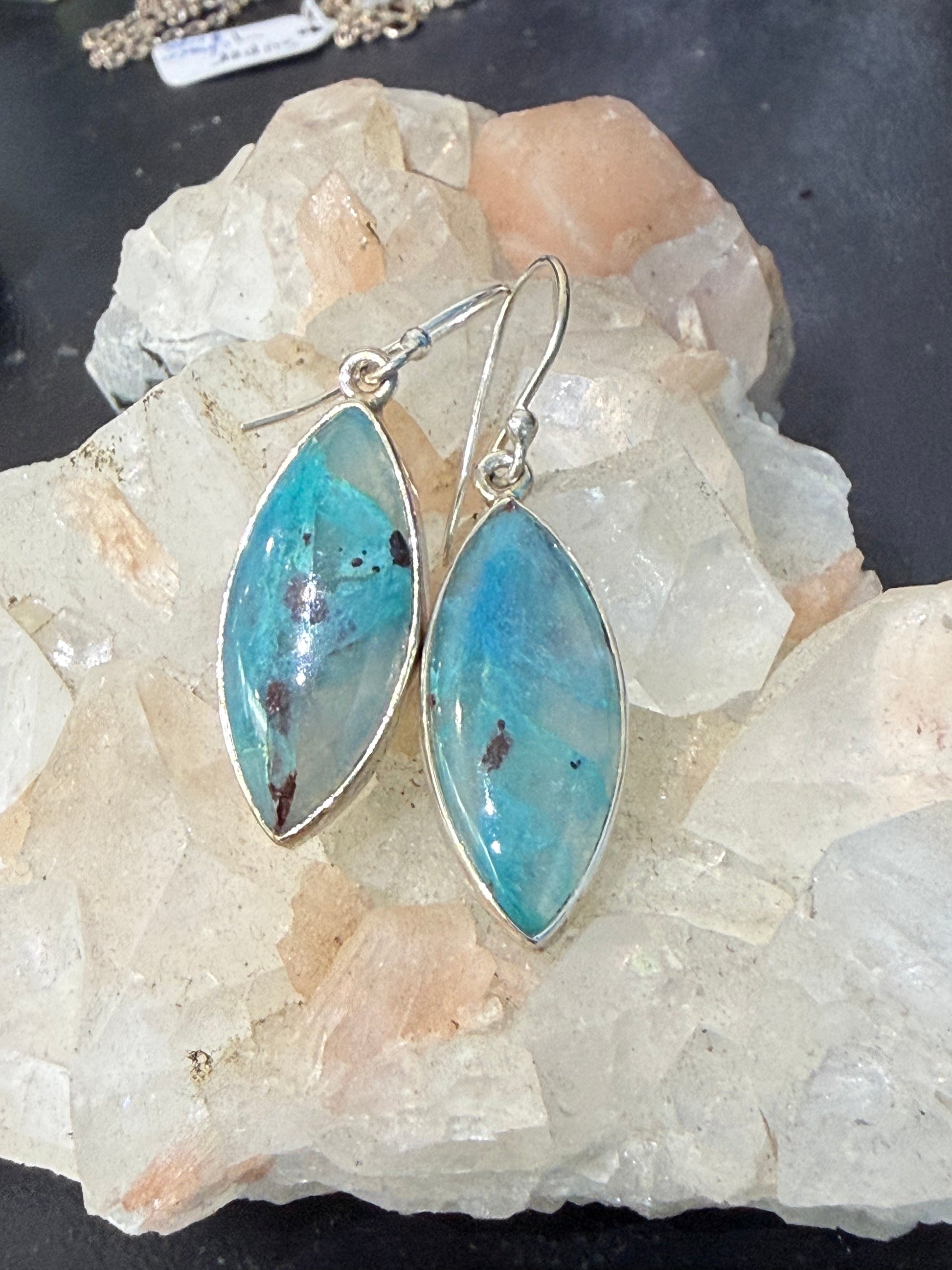 Quantum Quattro Earrings – Harmony, Healing & Heart Awakening, 25mmx12mm Crystal Wellness