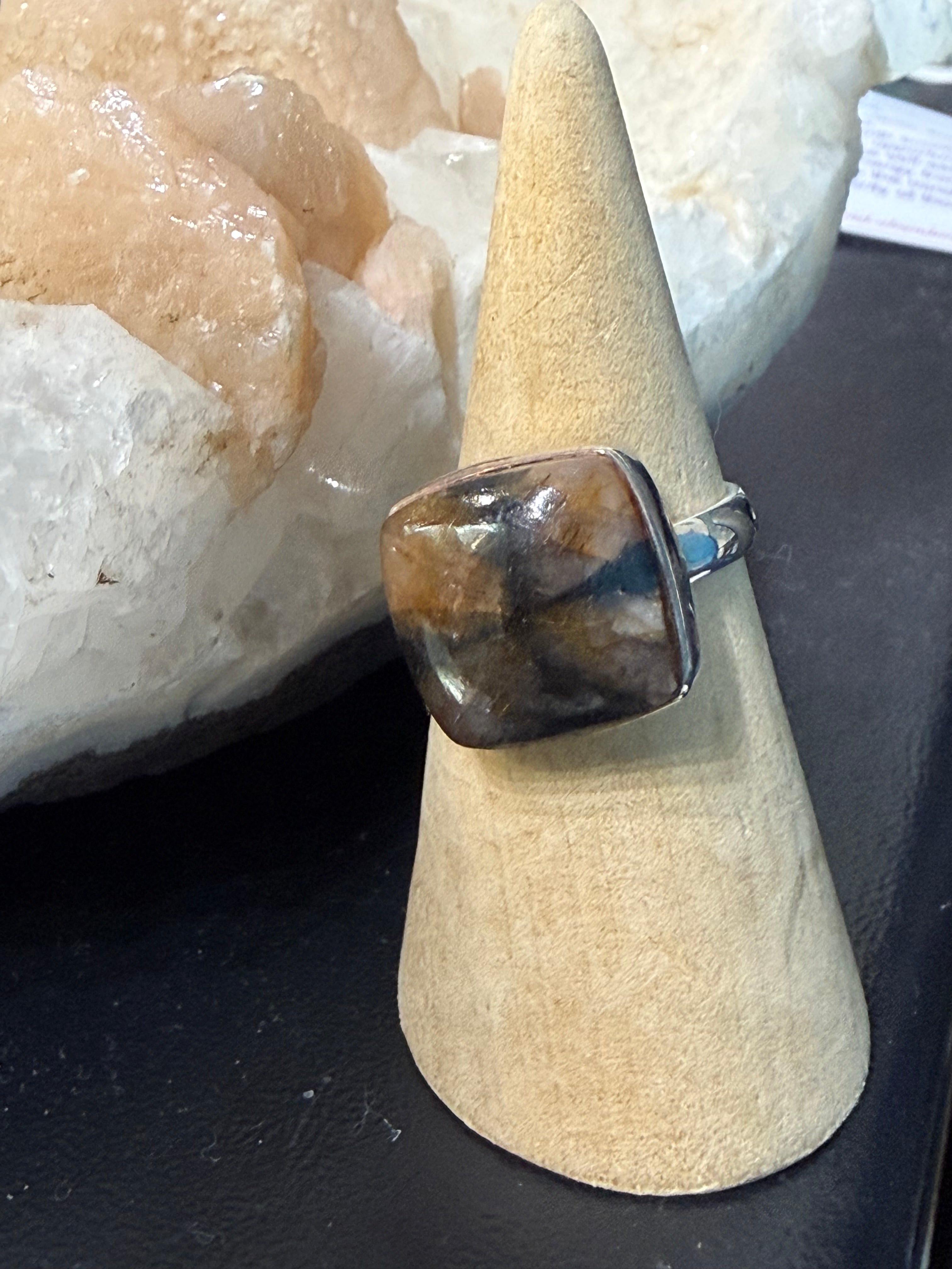 Chiastolite Ring, size 9
The Stone of Protection & Sacred Alignment Crystal Wellness