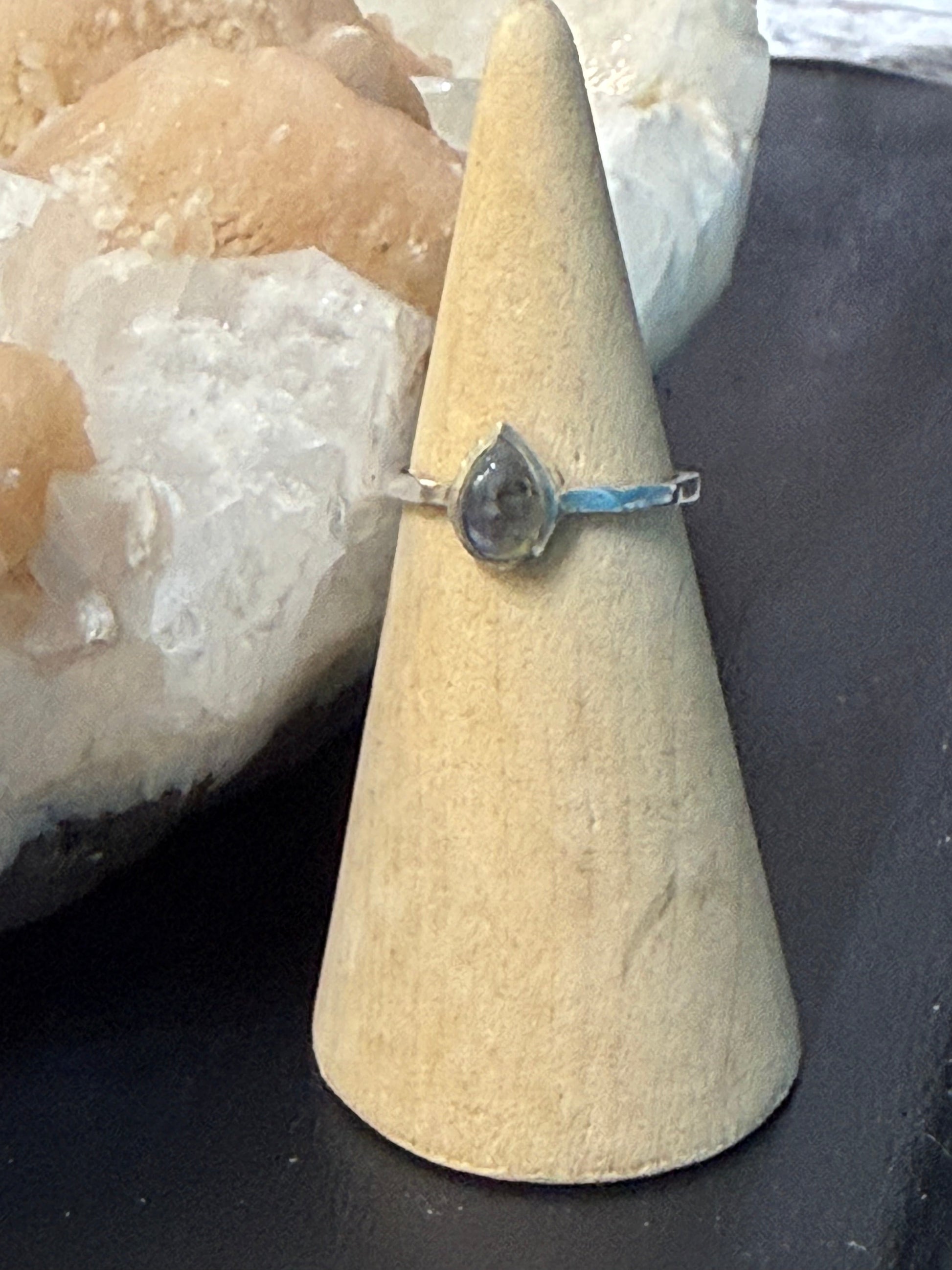 Labradorite Ring – Magic of Protection & Awakening, size 6 Crystal Wellness