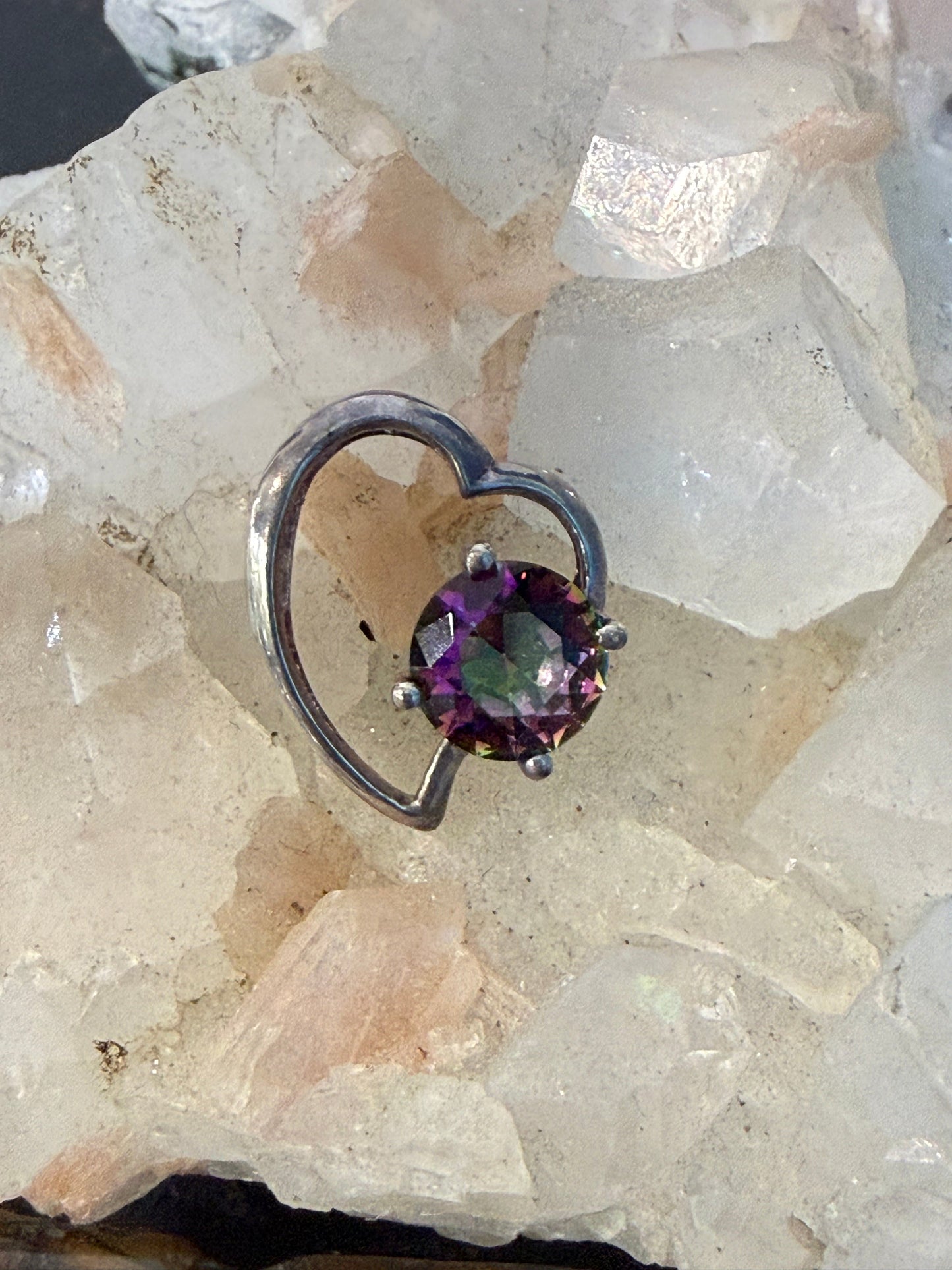 Mystic Topaz Pendant, 18mmx15mm Crystal Wellness