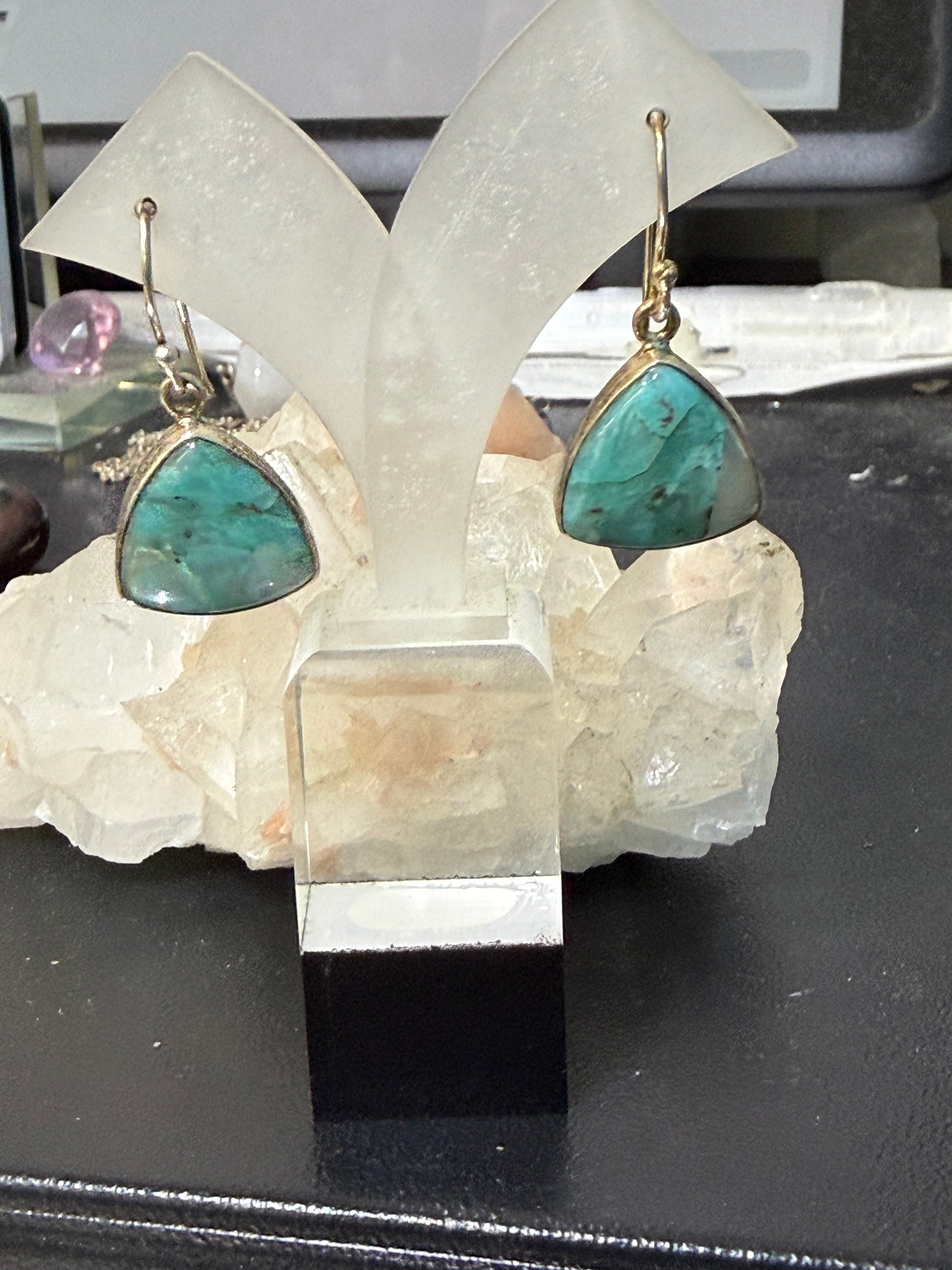 Quantum Quattro Earrings – Harmony, Healing & Heart Awakening, 16mmx16mm Crystal Wellness