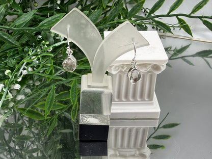 HERKIMER DIAMOND EARRINGS

“Stones of Spiritual Clarity, High Vibration & Divine Connection”, 13mmx10mm Crystal Wellness