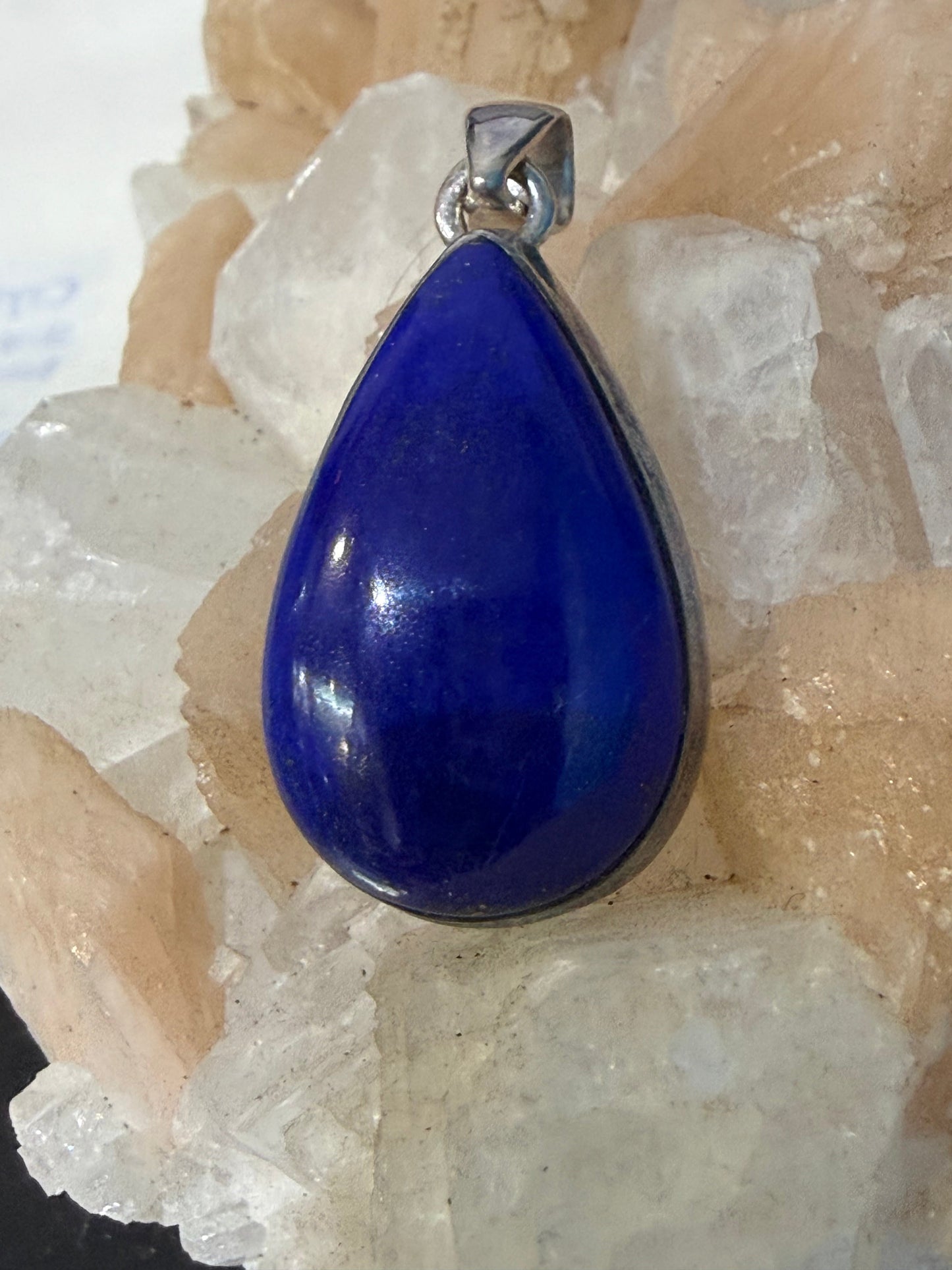 Lapis Lazuli Pendant – Stone of Wisdom & Truth, 34mmx20mm Crystal Wellness