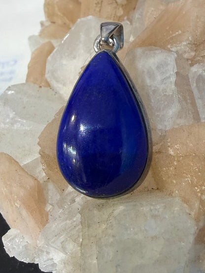 Lapis Lazuli Pendant – Stone of Wisdom & Truth, 34mmx20mm Crystal Wellness