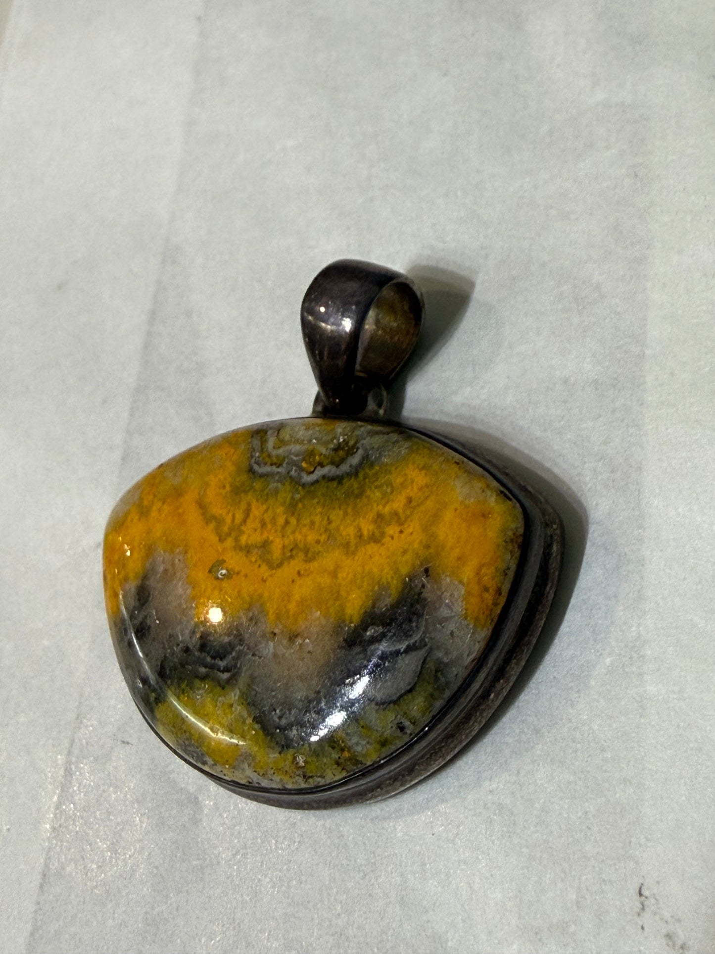 Bumblebee Jasper Pendant of Joy & Transformation,27mmx33mm Crystal Wellness