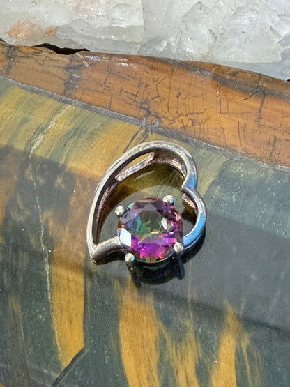 Mystic Topaz Pendant, 18mmx15mm Crystal Wellness