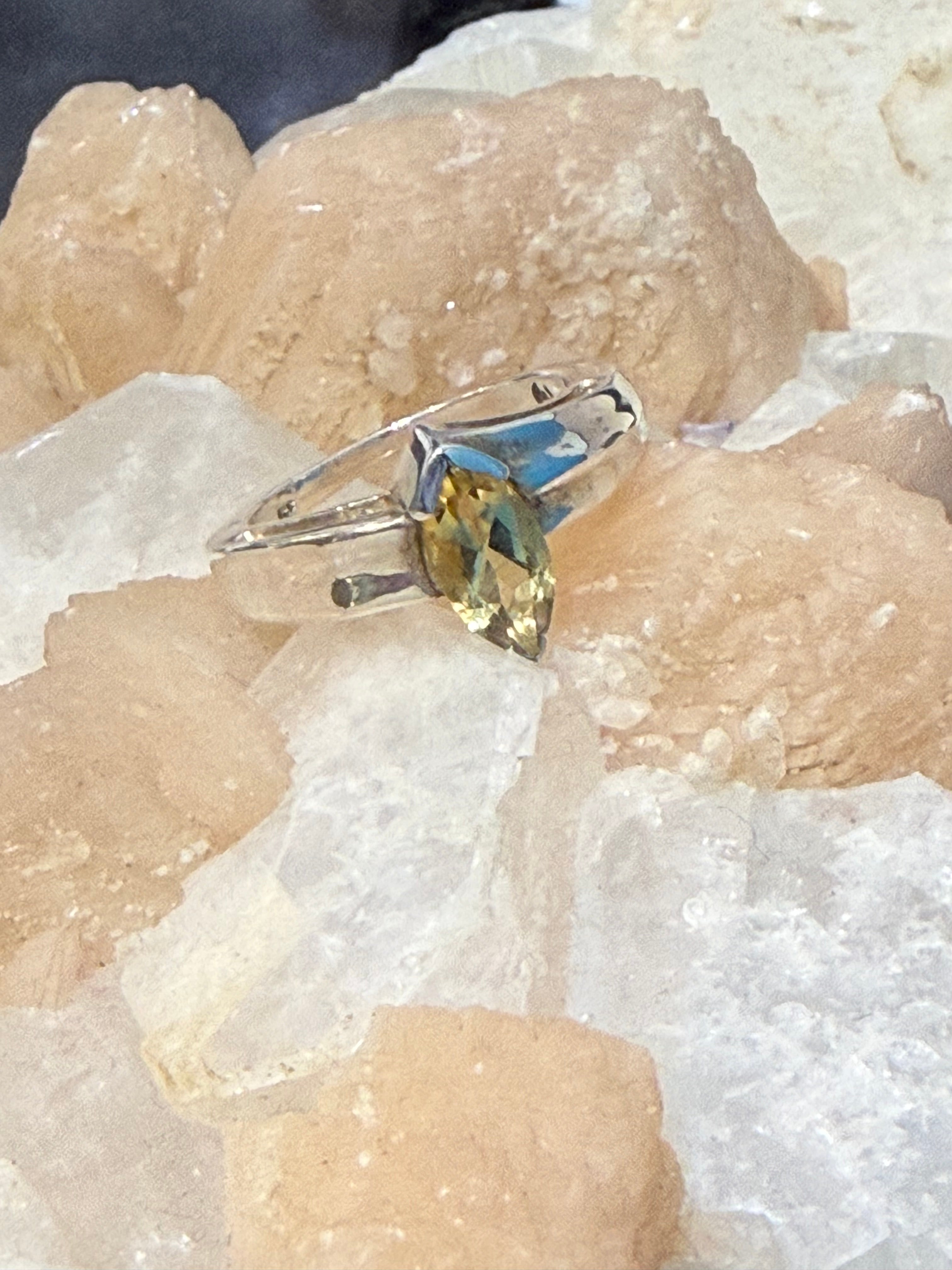 Citrine Ring – Golden Abundance & Joy, size 6 Crystal Wellness
