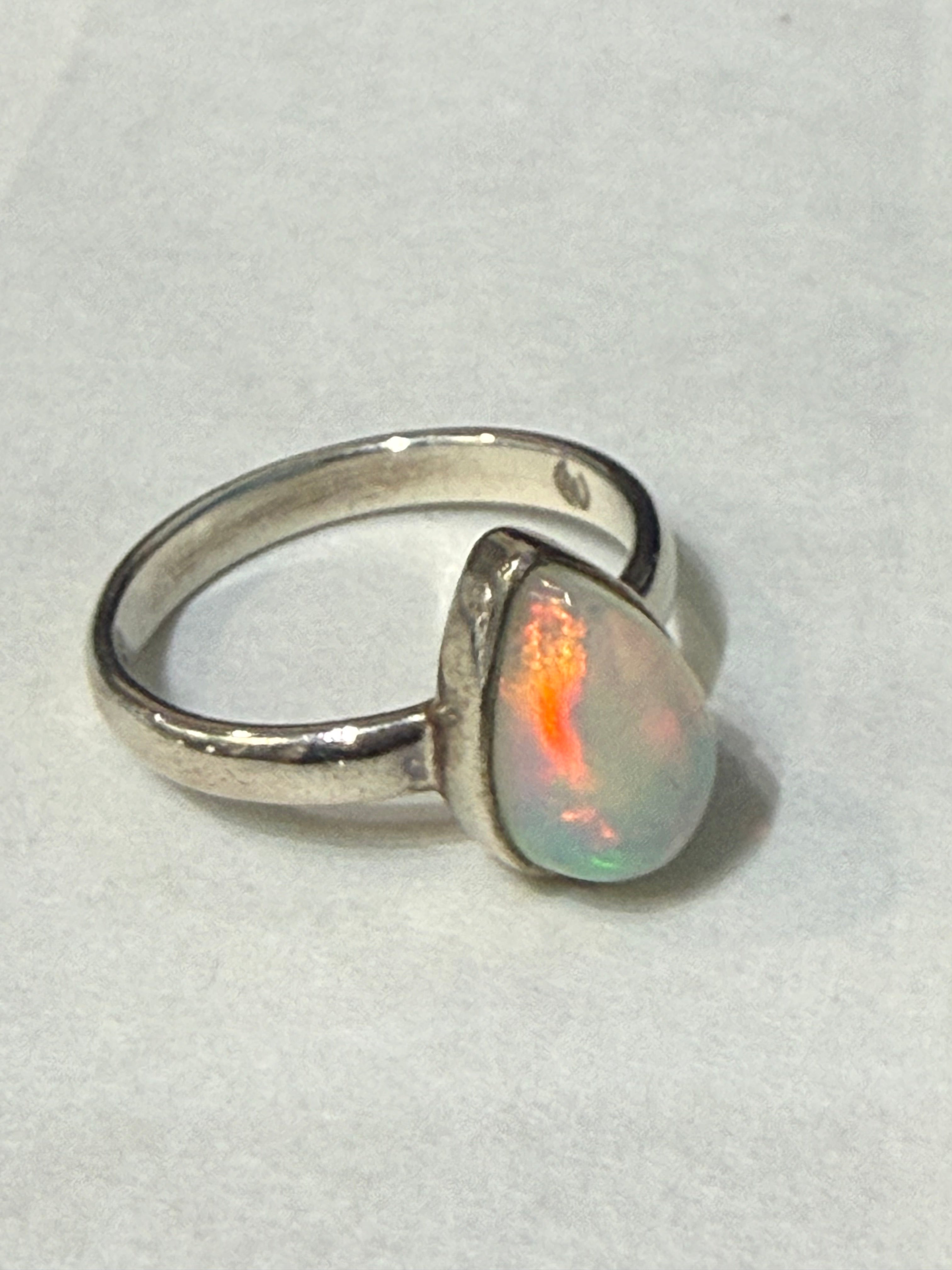 Australian Opal Ring Crystal Wellness