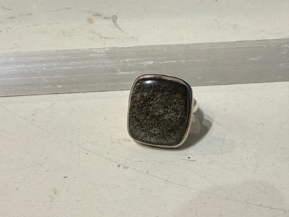 Goldsheen Obsidian Ring, size 7 – Shield of Power & Inner Truth