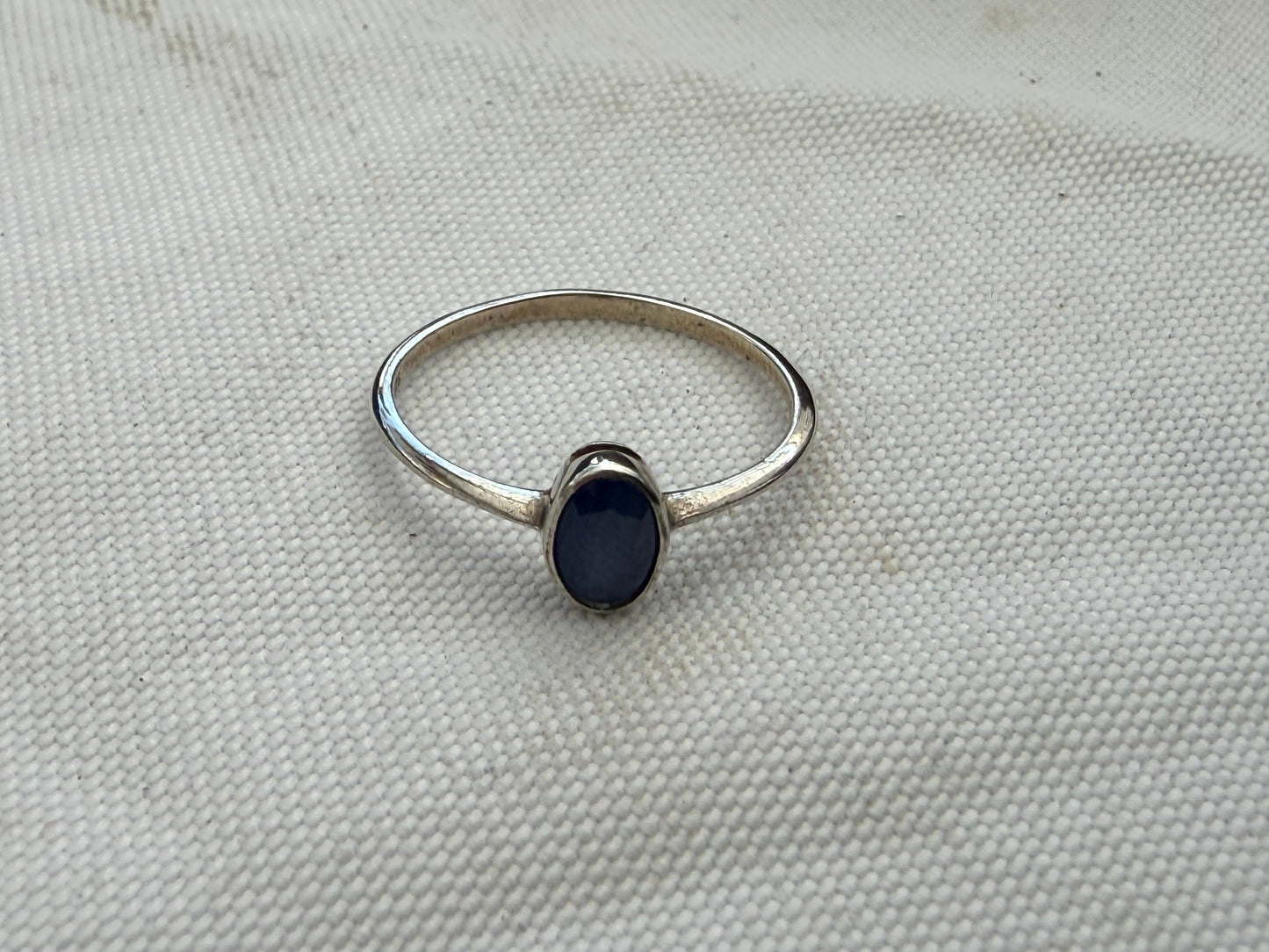 💙 Sapphire Ring — Wisdom, Truth & Inner Strength, size 7 Crystal Wellness