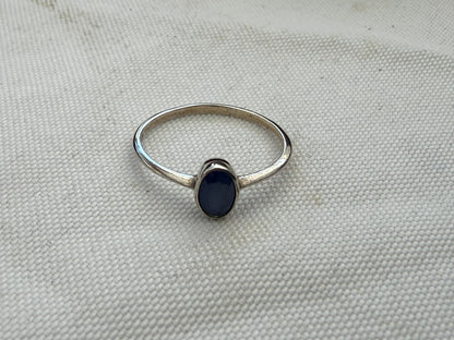 💙 Sapphire Ring — Wisdom, Truth & Inner Strength, size 7 Crystal Wellness
