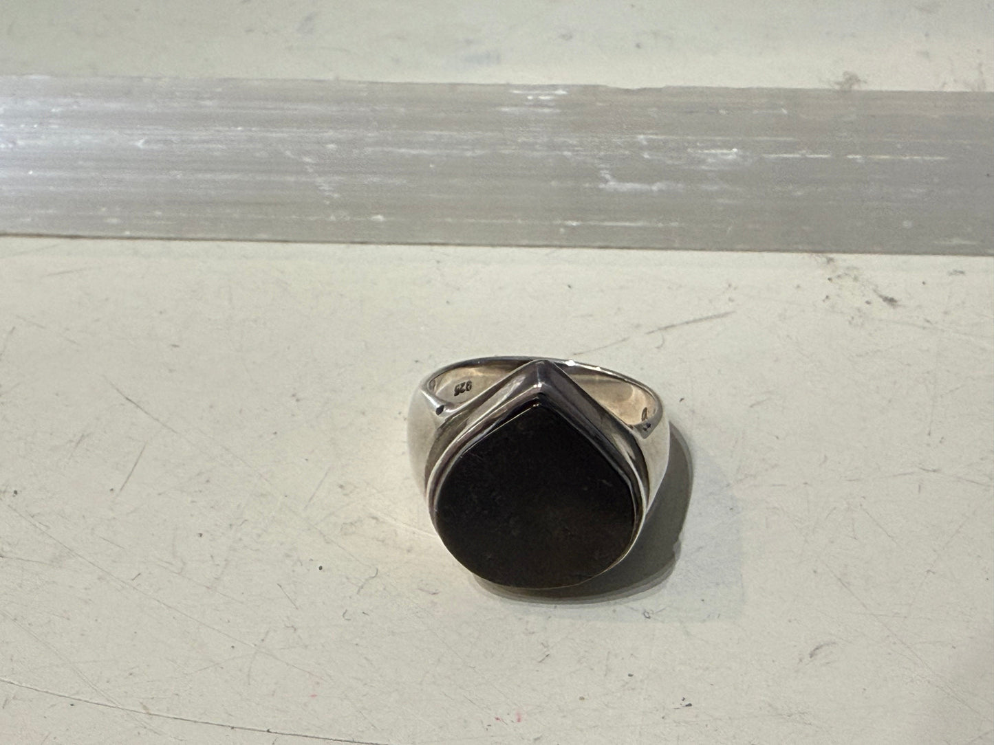 Shungite Ring, size 7.5 – The Stone of Protection & Grounding Crystal Wellness