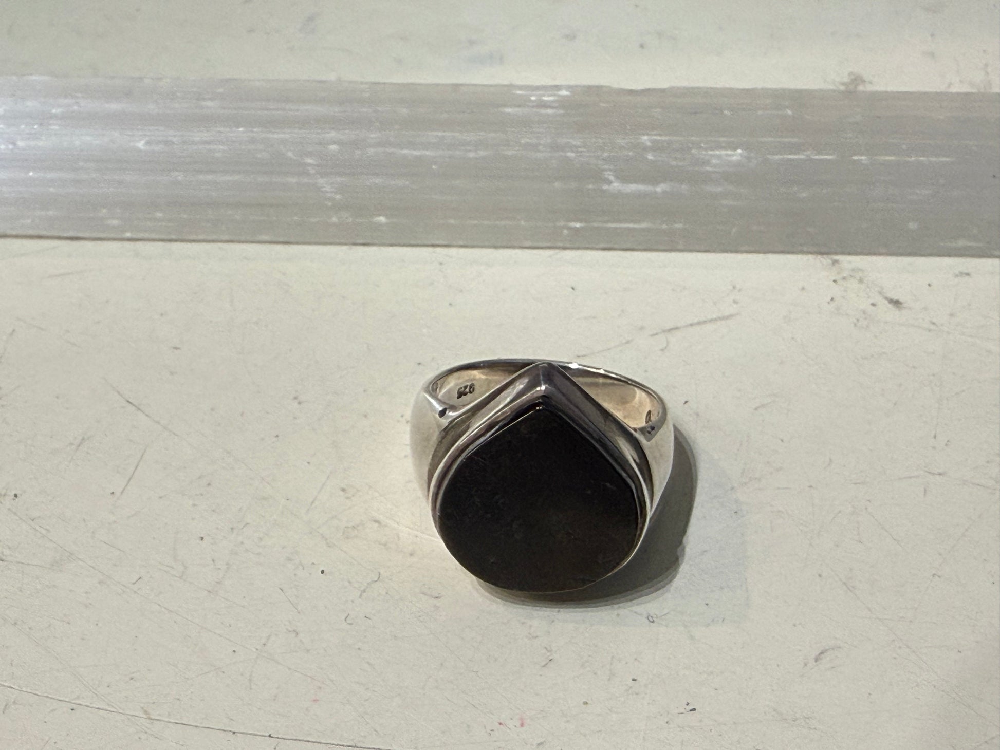 Shungite Ring, size 7.5 – The Stone of Protection & Grounding Crystal Wellness