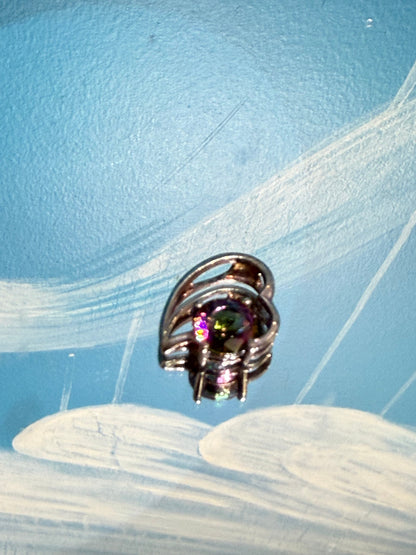 Mystic Topaz Pendant, 18mmx15mm Crystal Wellness