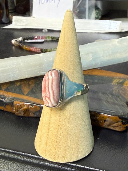Rhodochrosite Silver Ring — Stone of Compassion & Self-Love

A gentle heart-opening crystal for love, emotional healing and inner joy. Size 8.5 Crystal Wellness