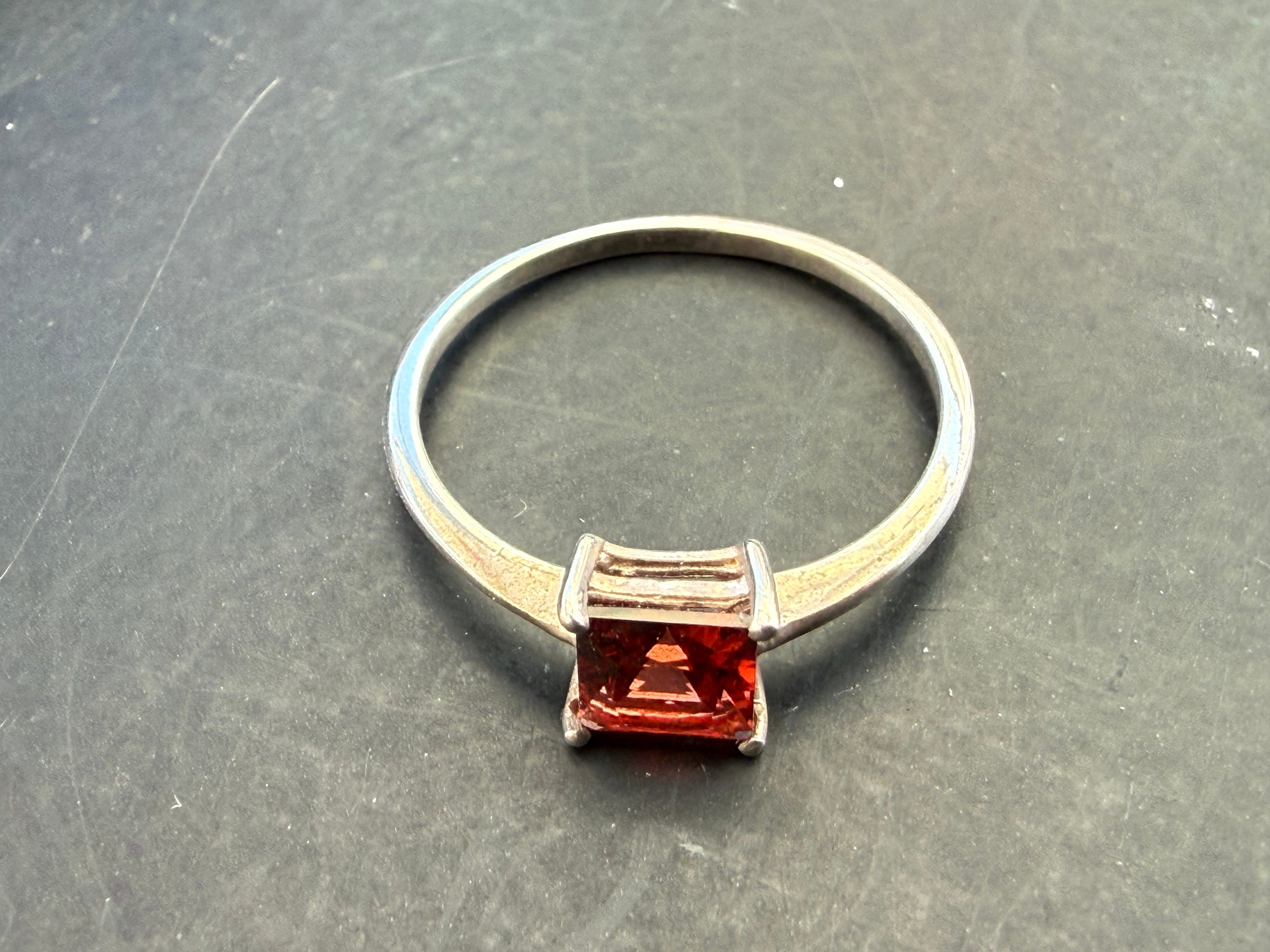 ❤️ Garnet Ring — Passion, Strength & Grounded Energy, size 6 Crystal Wellness