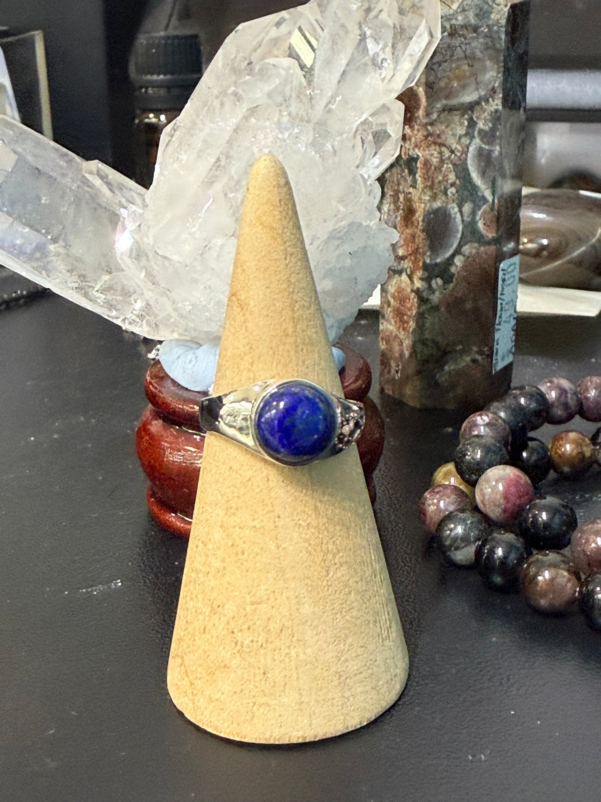 Lapis Lazuli Ring — Stone of Wisdom, Truth & Royal Power, size 8 Crystal Wellness
