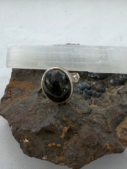 Black Jade Ring, size 8.5

A symbol of protection, strength & grounded inner peace. Crystal Wellness