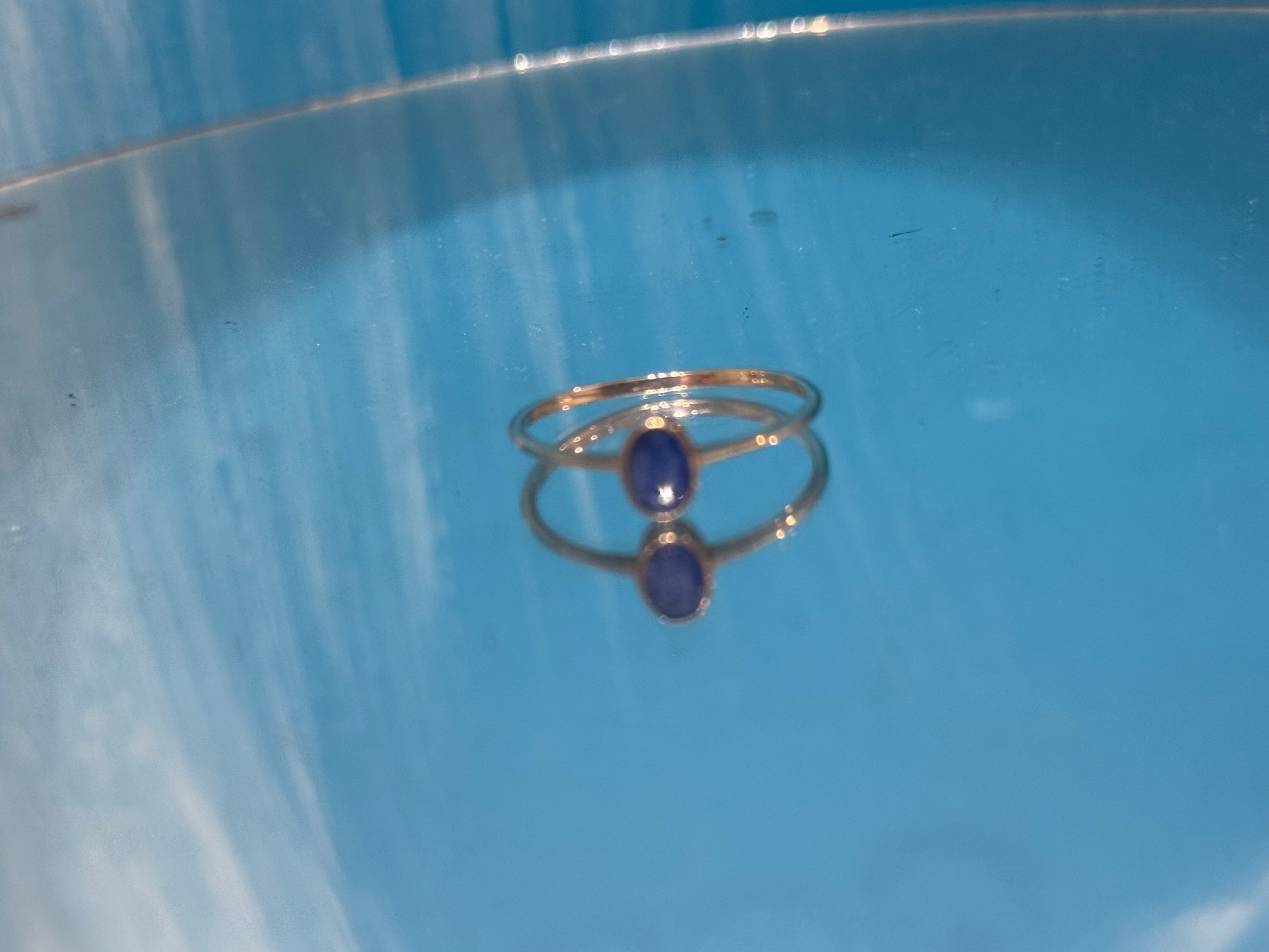 Blue Kyanite Ring, size 9  — A Stone of Serenity, Alignment & Divine Expression Crystal Wellness