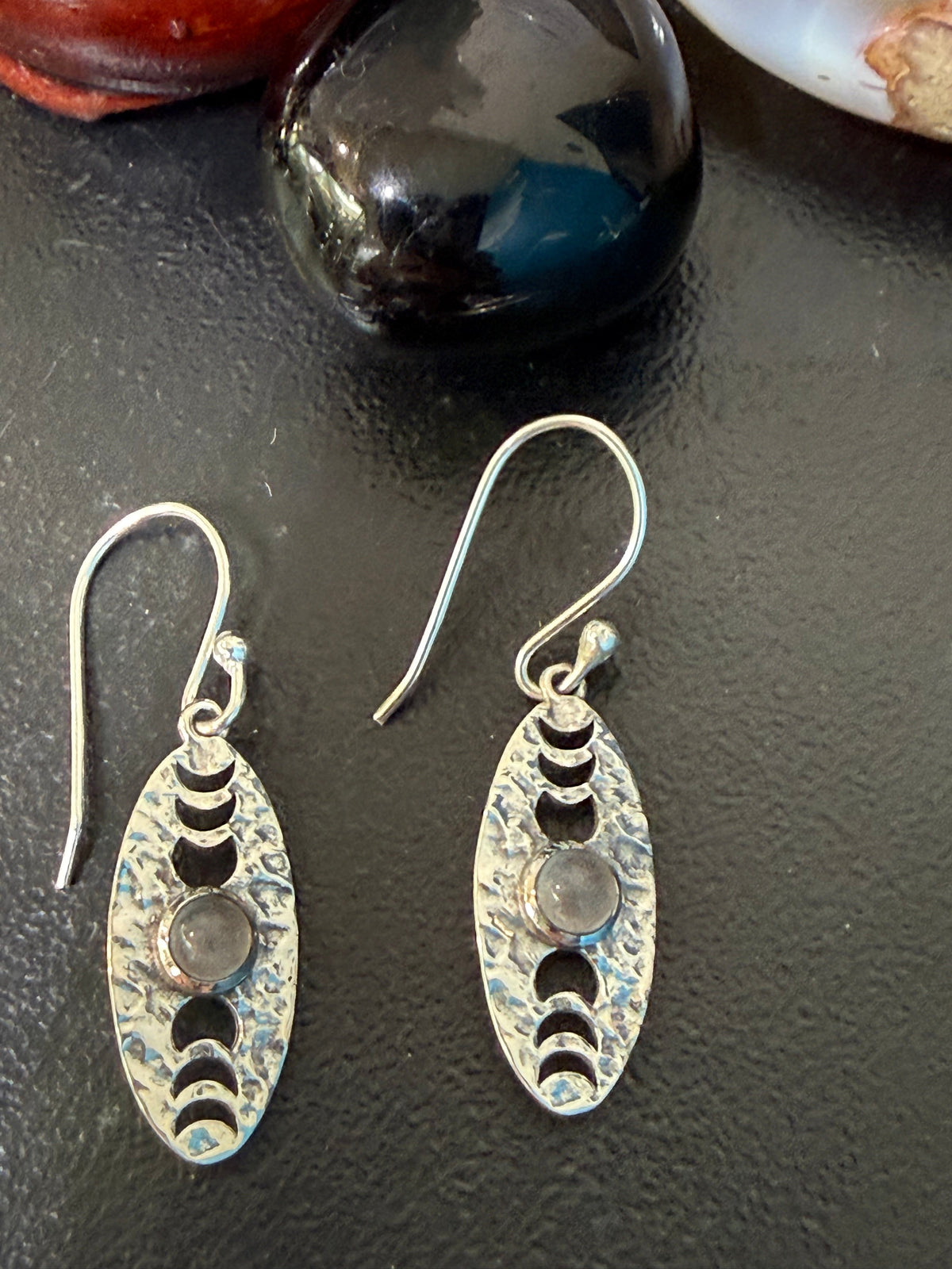 Phases of the Moon Rose Quartz Silver Earrings
Stone of Love, Gentleness & Self-Love Crystal Wellness