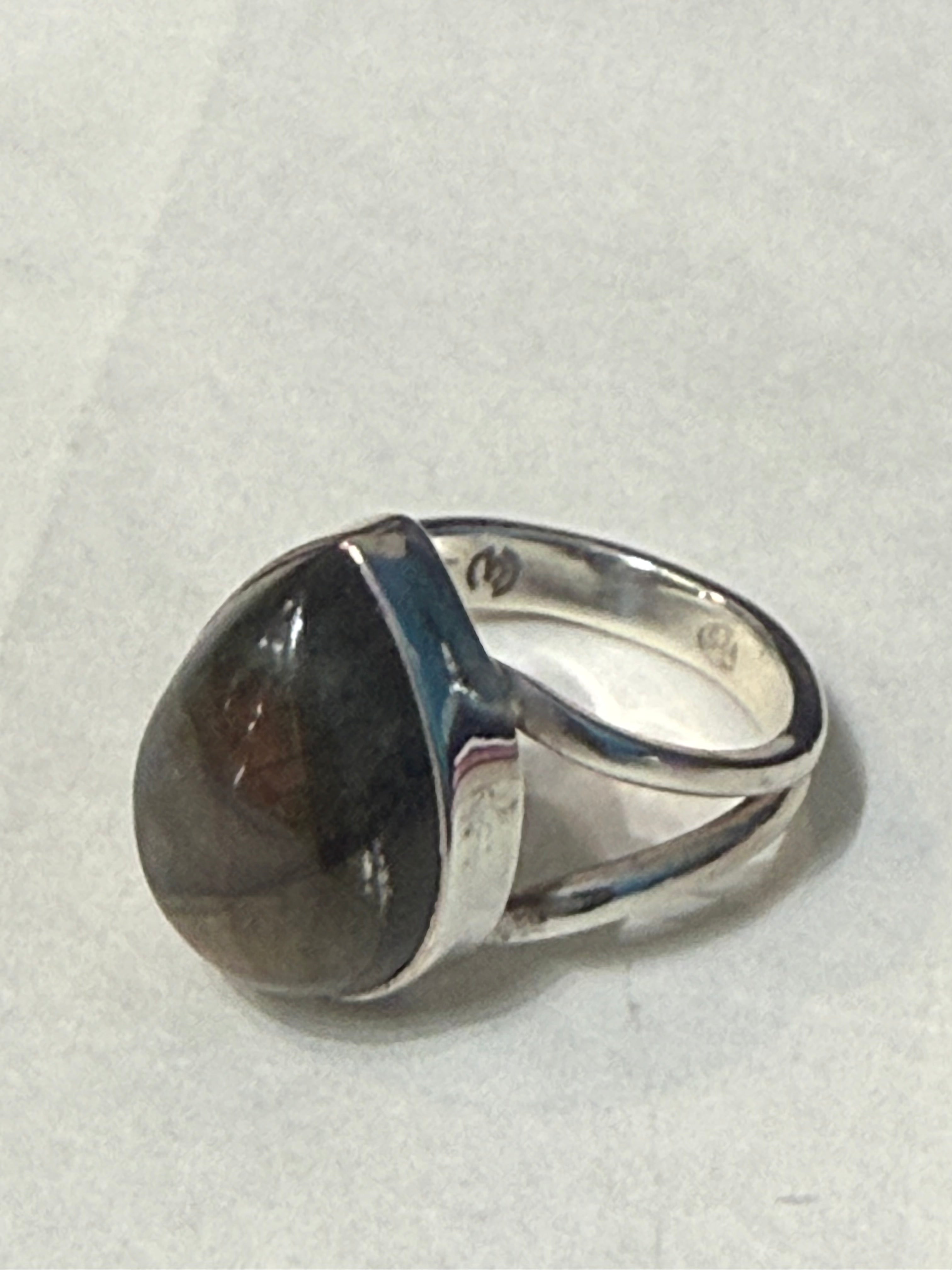 Labradorite Sterling Silver Ring for Women – Mystical Light & Inner Transformation size 6.5 Crystal Wellness