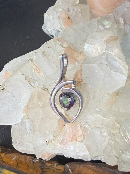 Mystic Topaz Pendant, 30mmx15mm Crystal Wellness