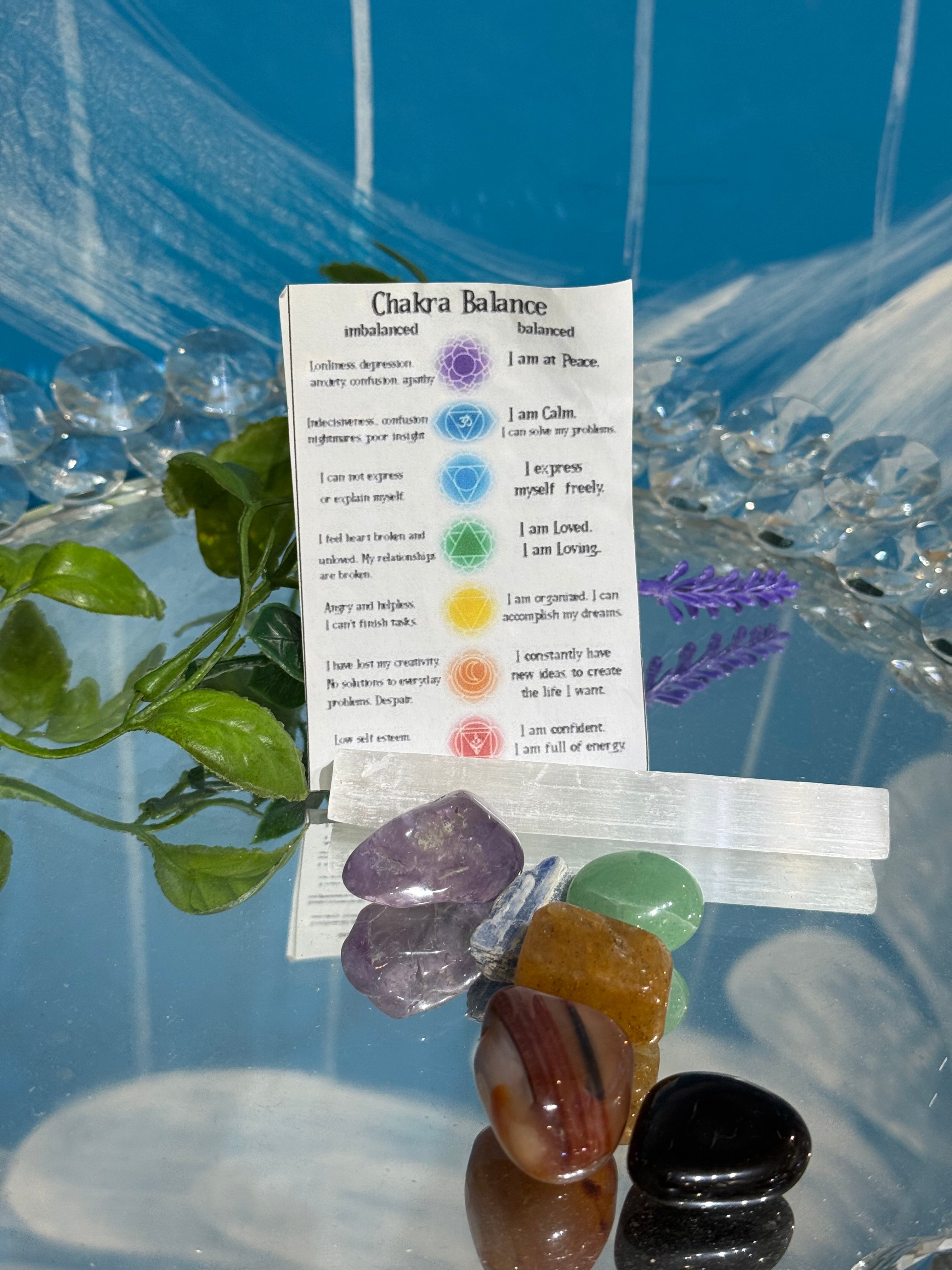Chakra Balance Stone Set Crystal Wellness