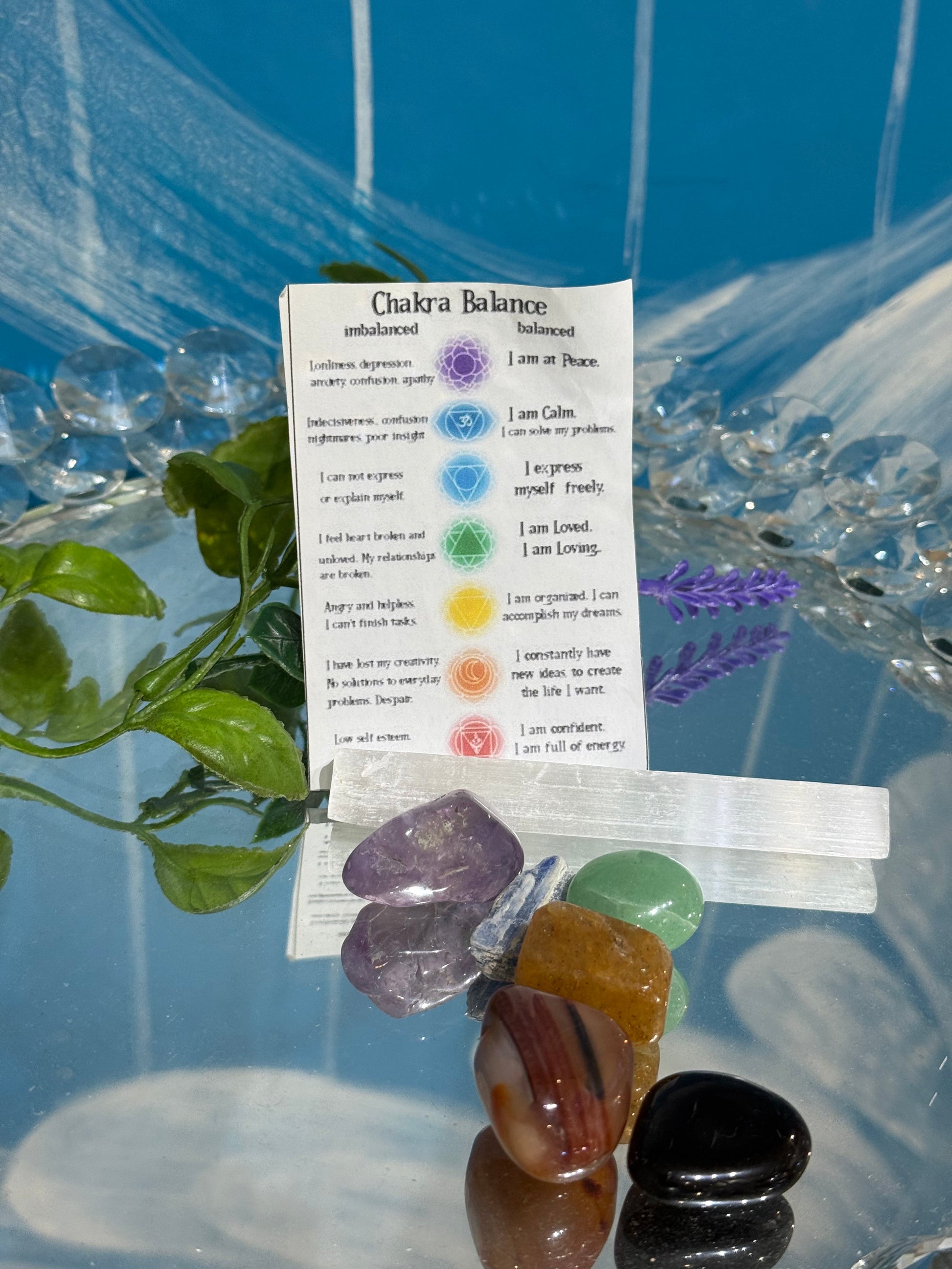 Chakra Balance Stone Set Crystal Wellness