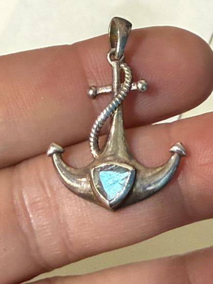 Labradorite Labradorite Anchor Pendant – Stone of Guidance & Protection Crystal Wellness