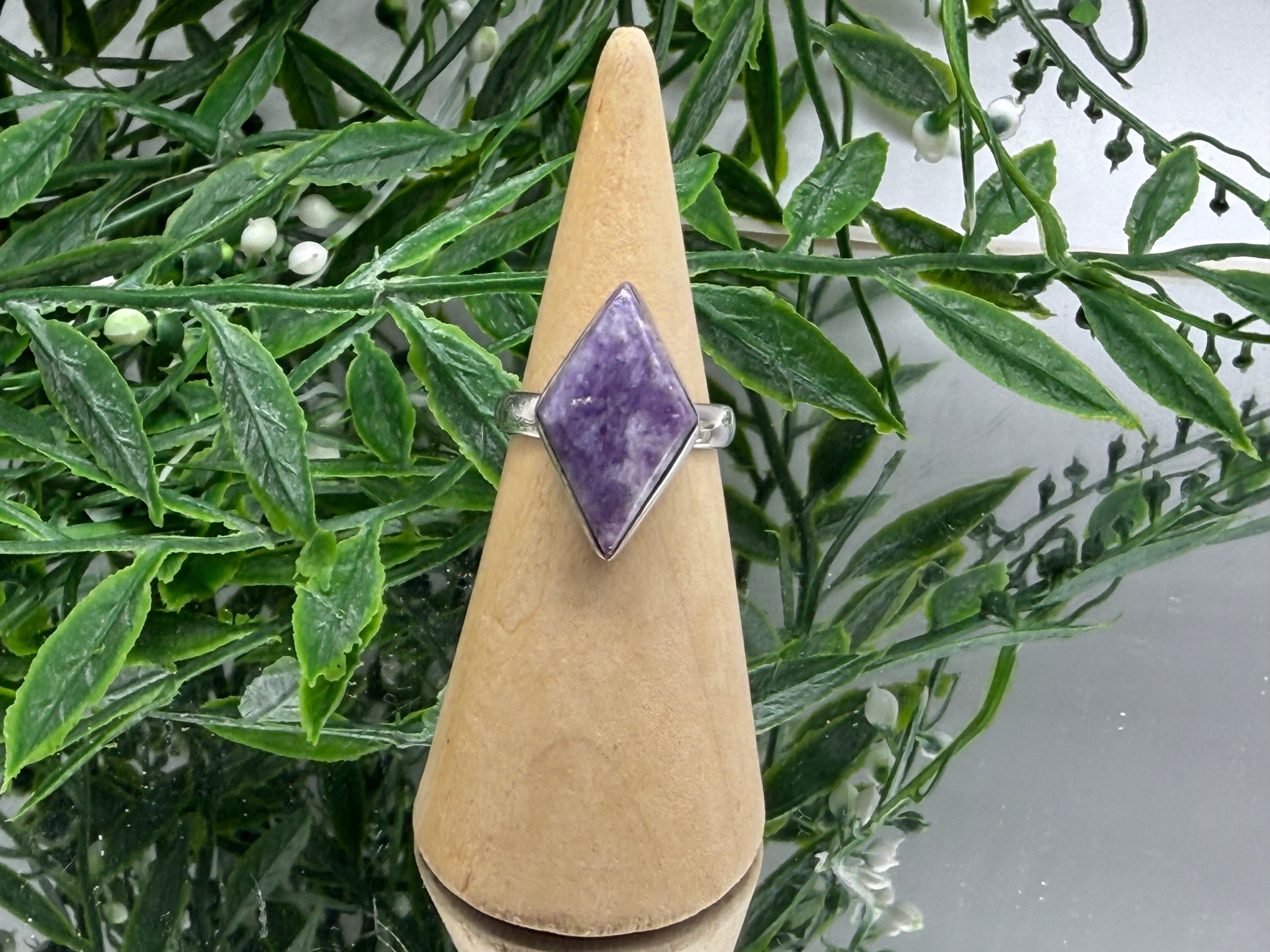 Serene Harmony Lepidolite Ring – Size 6.5 Crystal Wellness