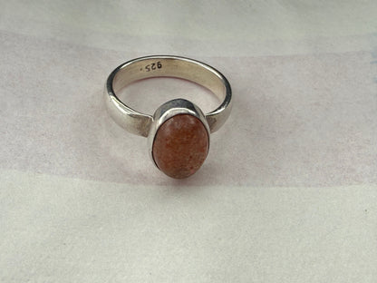 Sunstone Ring – A Beacon of Joy, Confidence & Personal Power, size 5.5 Crystal Wellness