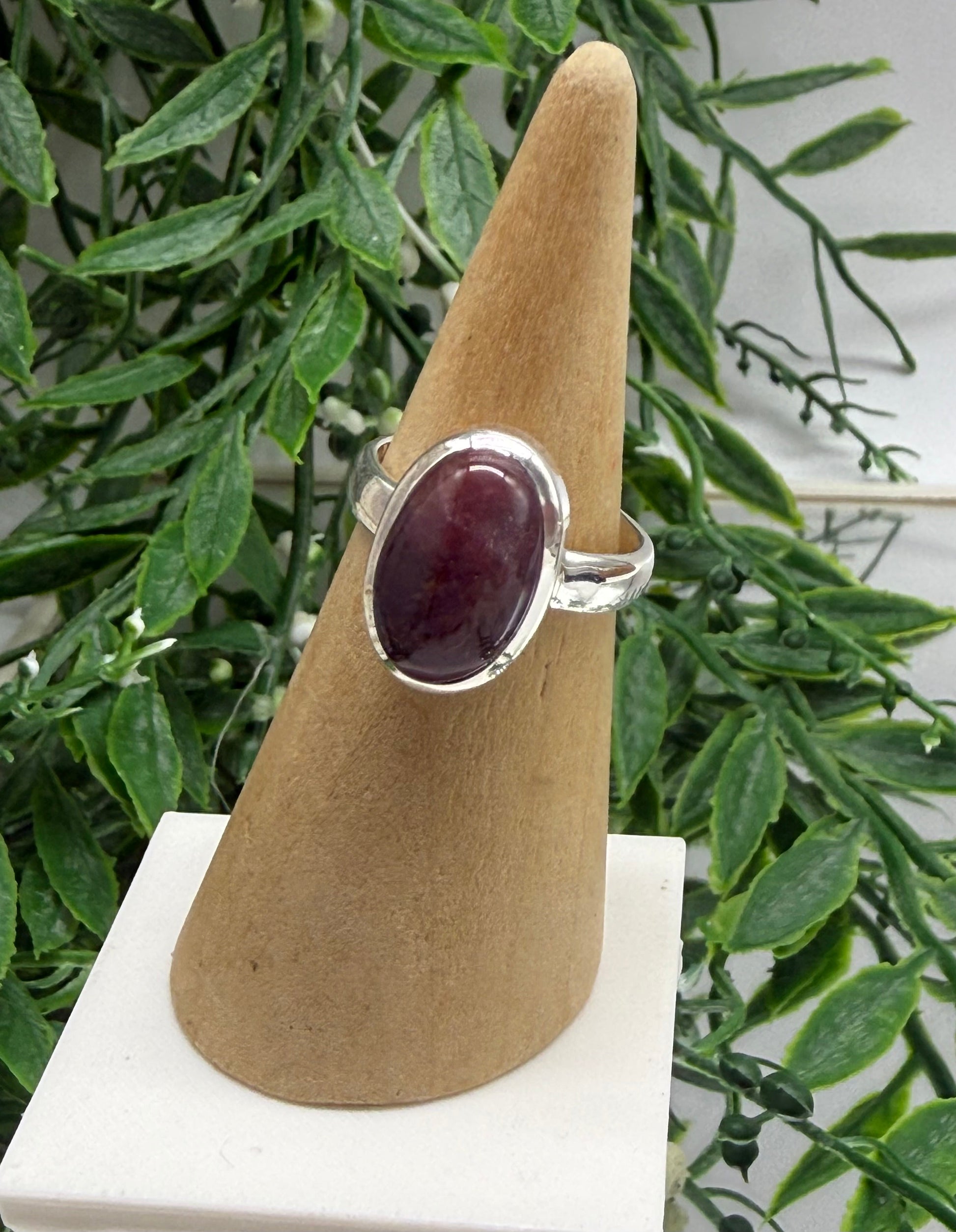 Super Seven 925 Sterling Silver Ring Size 7.5 US Crystal Wellness