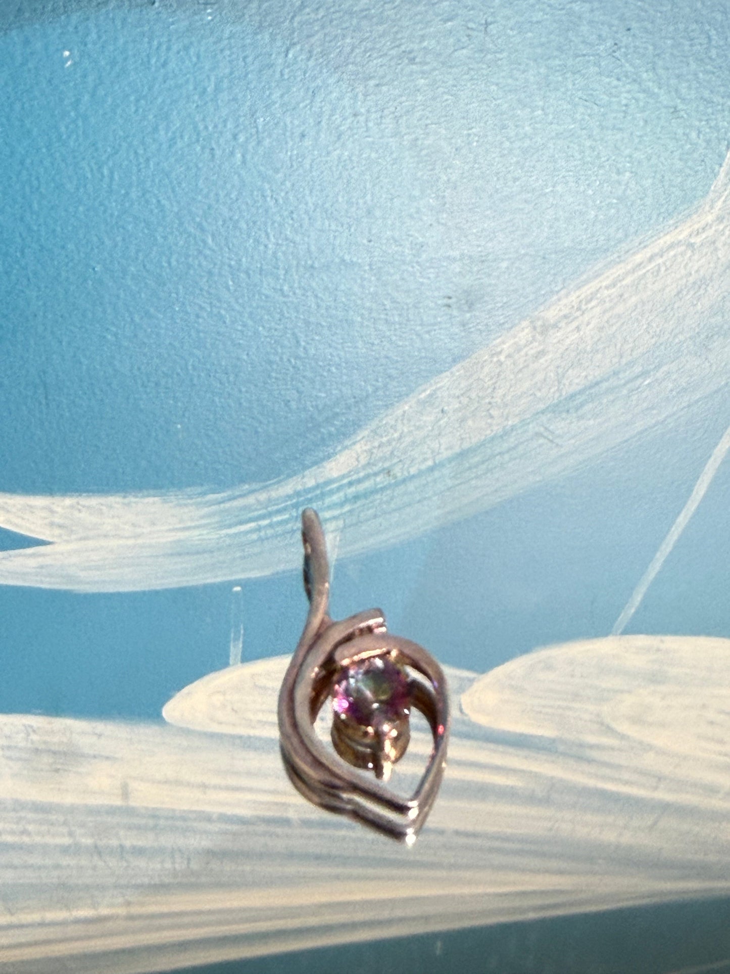 Mystic Topaz Pendant, 30mmx15mm Crystal Wellness