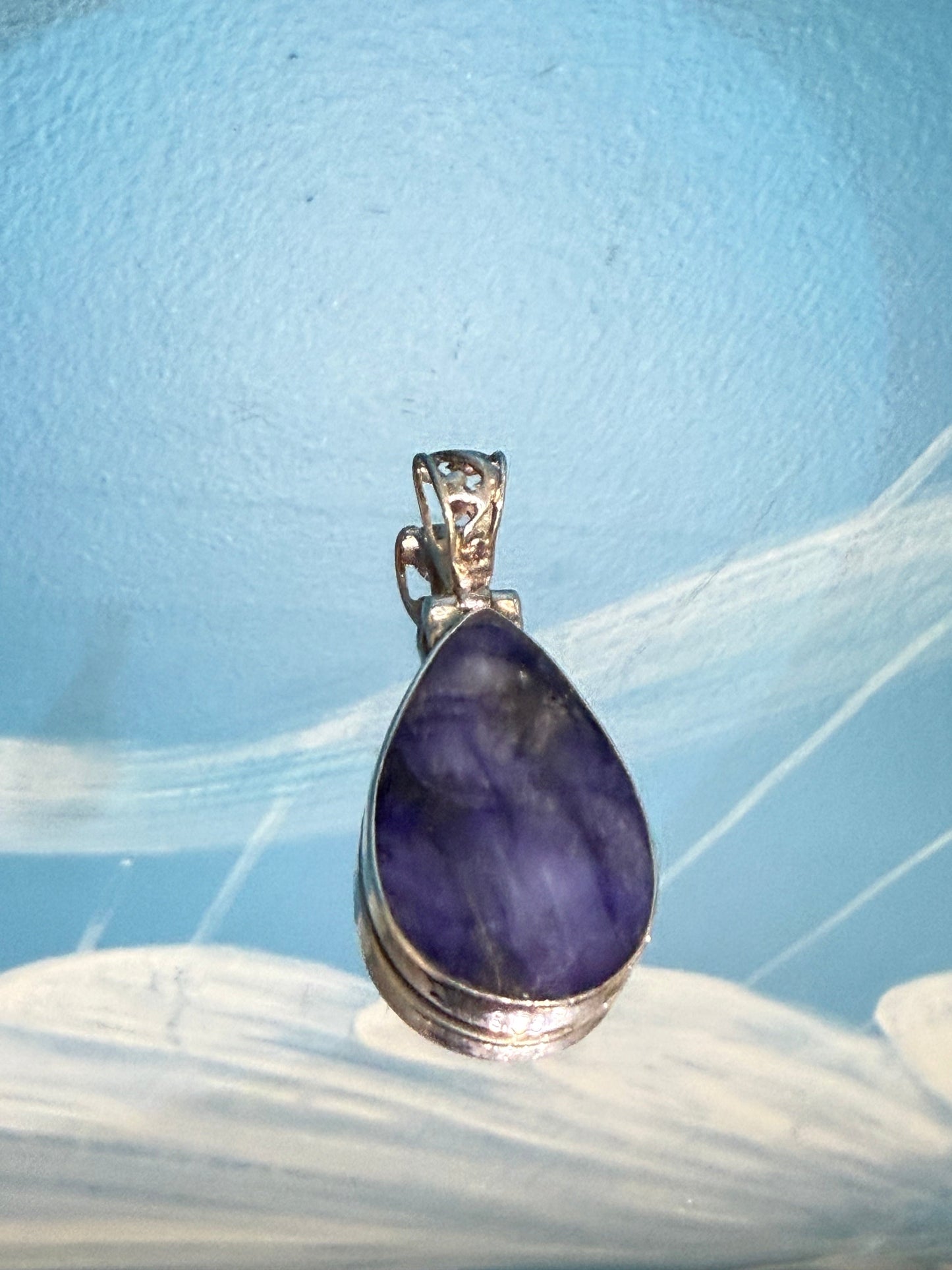 Sapphire Pendant Crystal Wellness