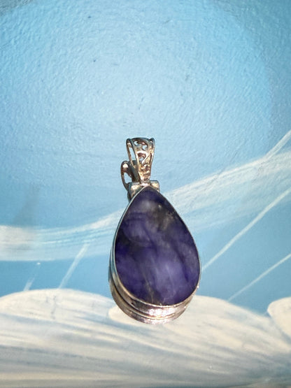 Sapphire Pendant Crystal Wellness