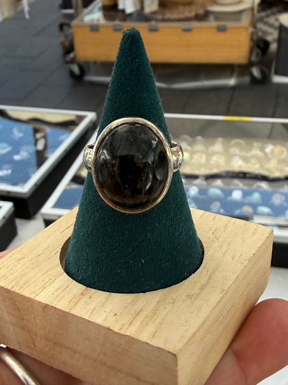 Black Jade Ring, size 8.5

A symbol of protection, strength & grounded inner peace. Crystal Wellness