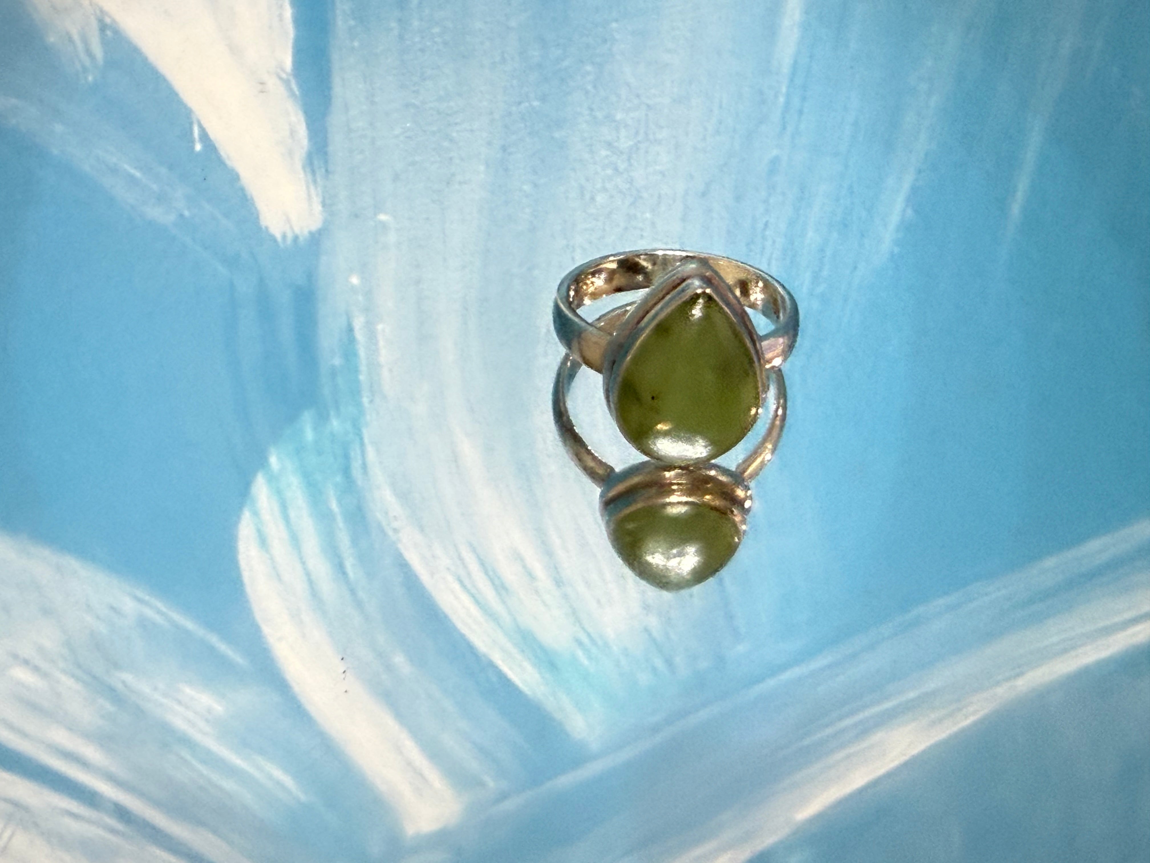 Nephrite Jade Ring, size 7 – Stone of Harmony & Ancient Wisdom Crystal Wellness