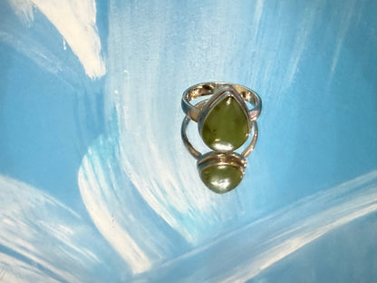 Nephrite Jade Ring, size 7 – Stone of Harmony & Ancient Wisdom Crystal Wellness