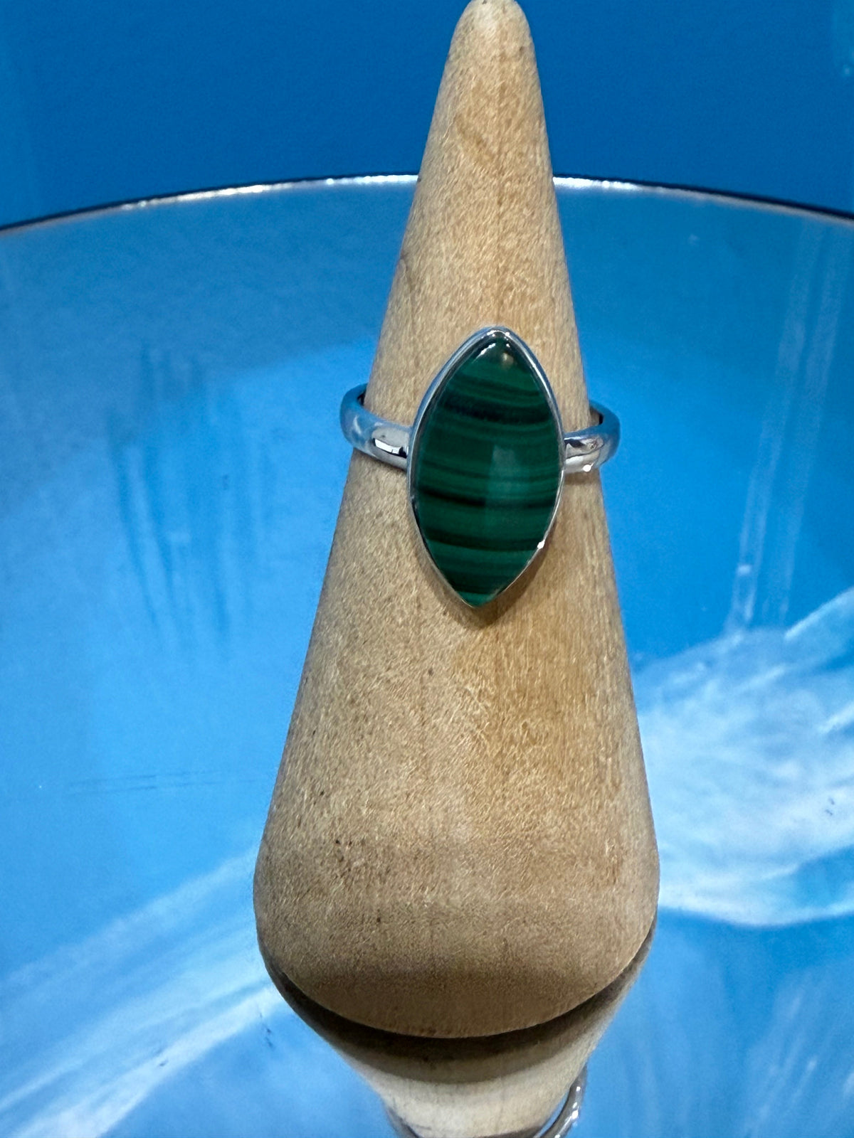 Malachite Ring, 5.75
Stone of Transformation, Protection & Abundance Crystal Wellness
